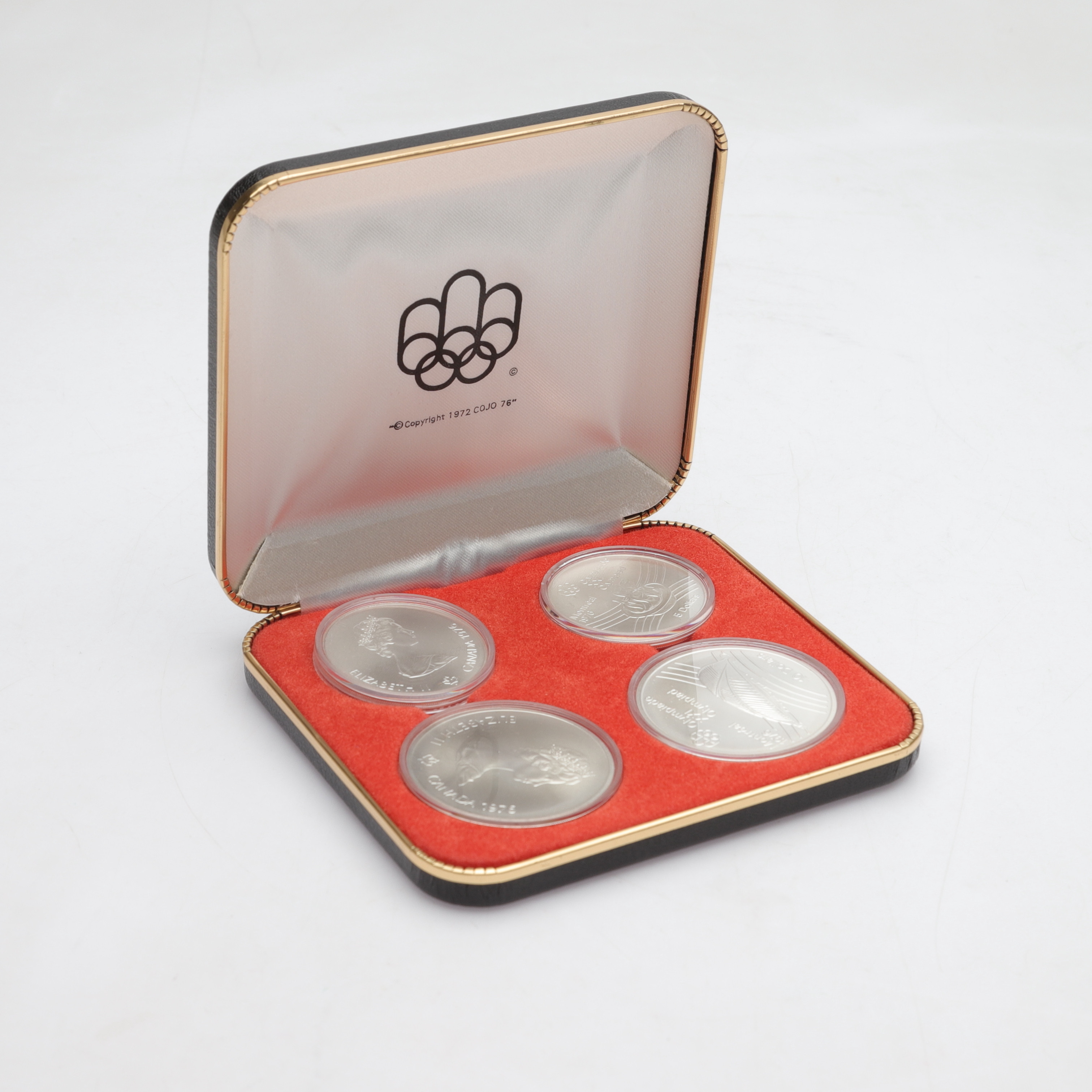 SAMLARMYNT, 4 st, silver, "Olympiska spelet Montréal, Canada 1976".