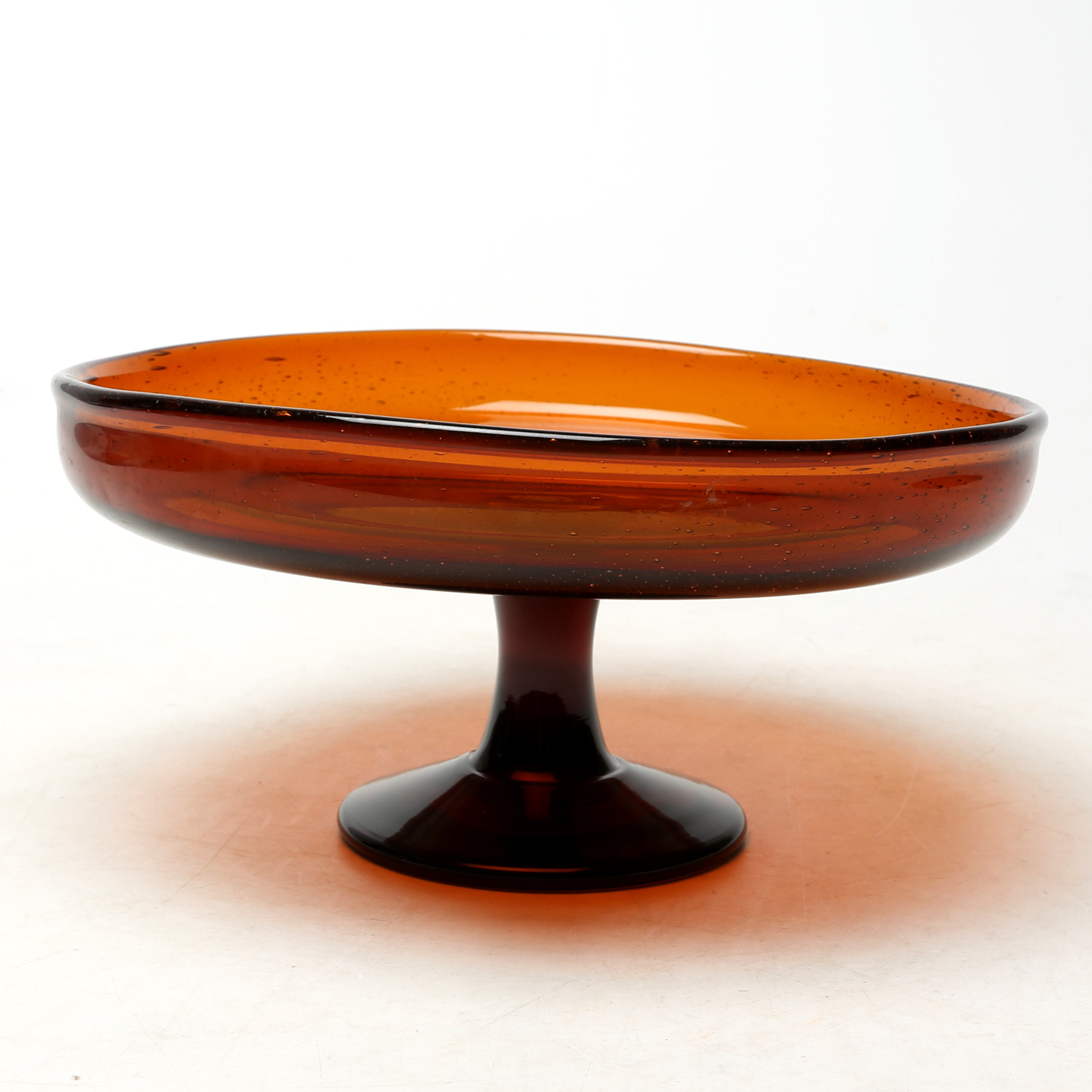 ERIK HÖGLUND. SKÅL, på fot, glas, Boda, 1950/60-tal.