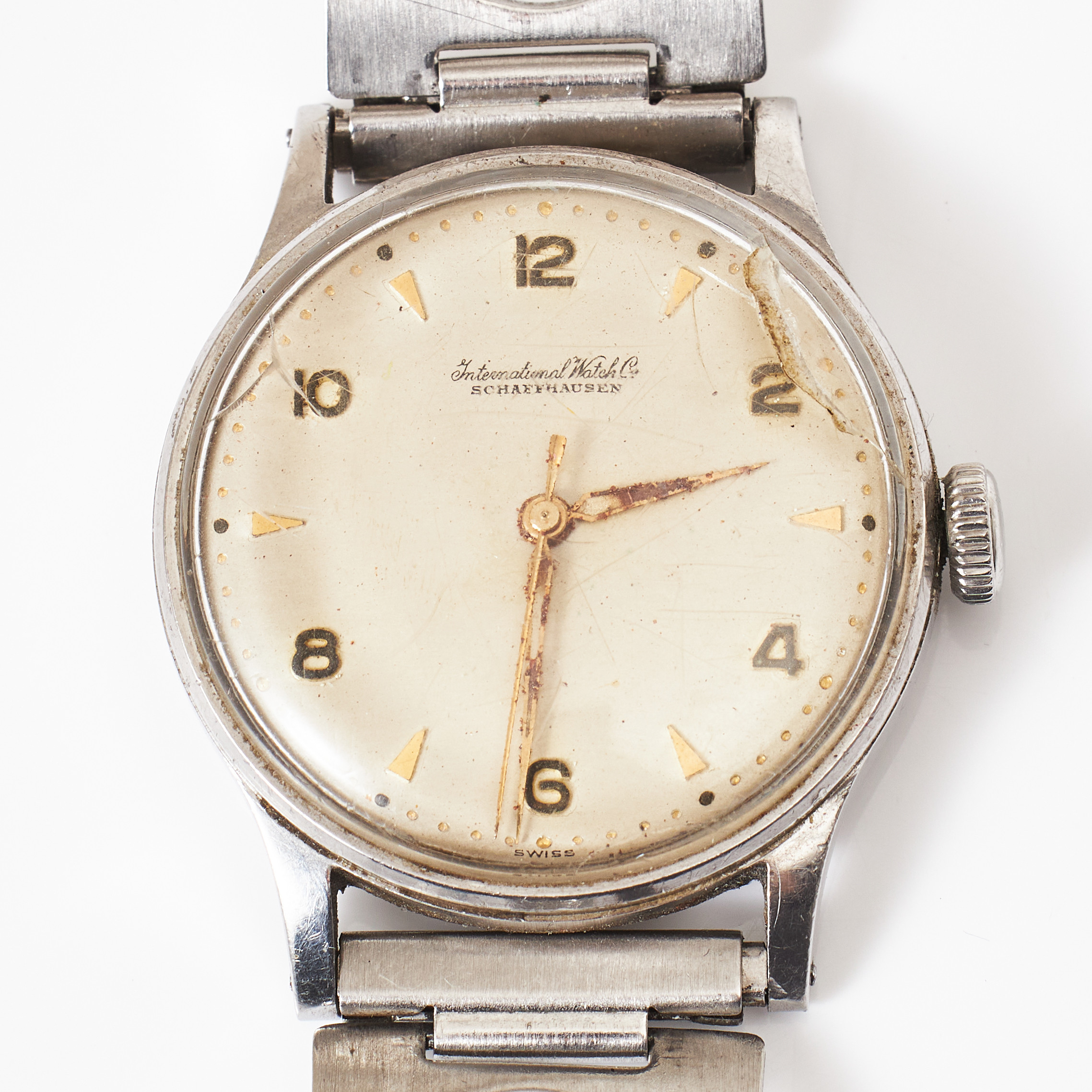 IWC, Schaffhausen, armbandsur, 33 mm, stål (Staybrite), ca 1940.