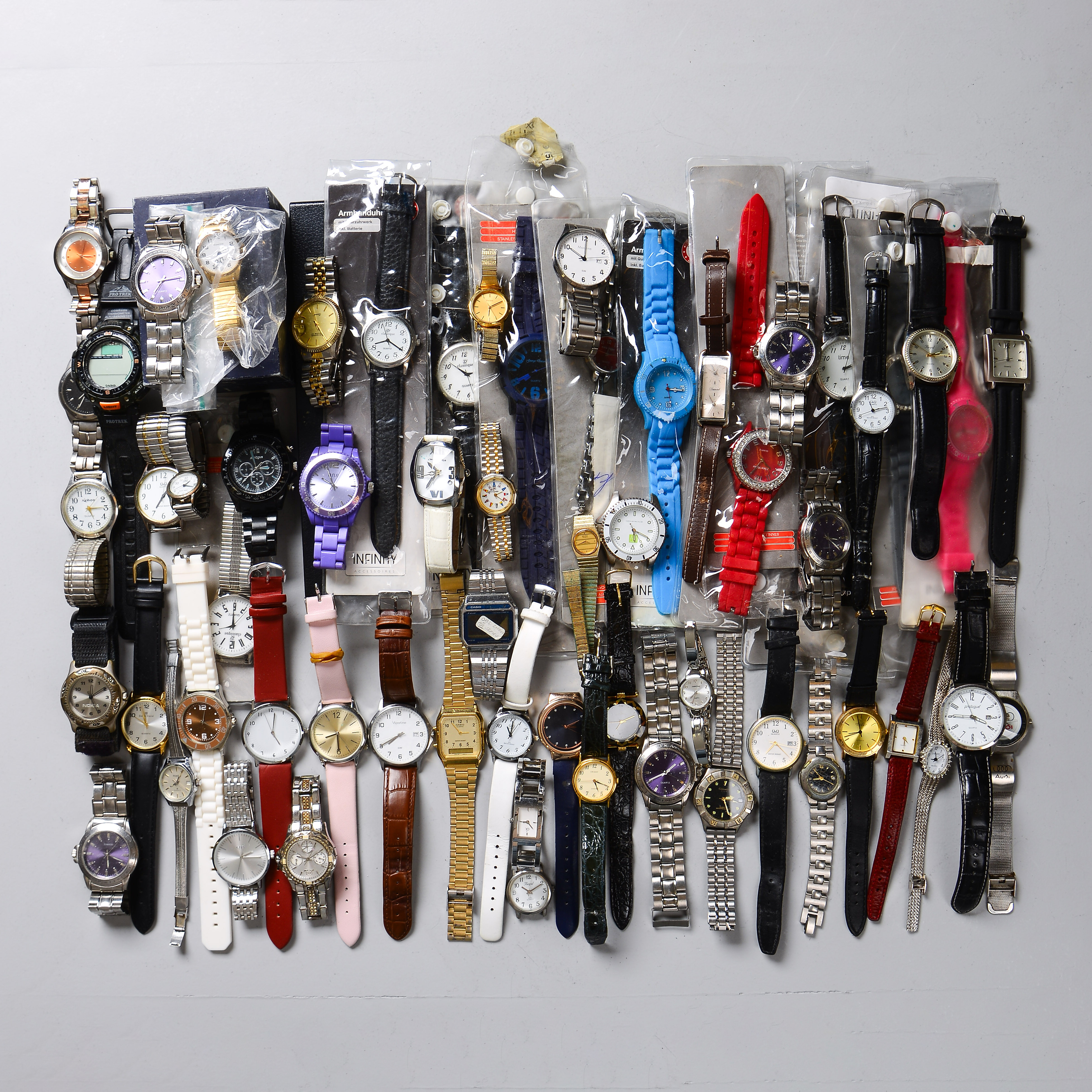ARMBANDSUR, 60 st, quartz, bland annat Seiko, Casio, Agatha, Q&Q, Giovanni, Moretime, Regal.