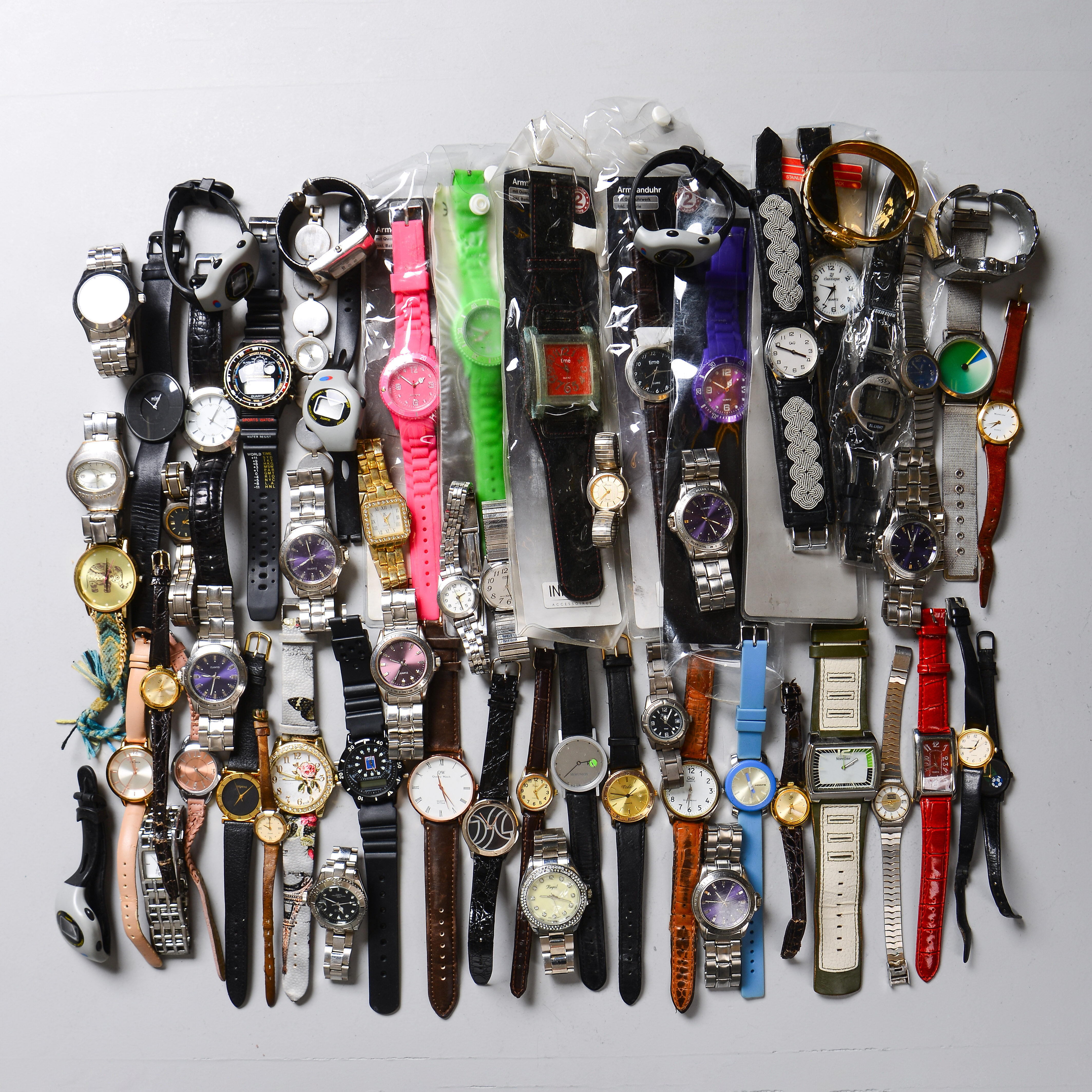 ARMBANDSUR, 60 st, quartz, bland annat Nova, o.n.e, Sekonda, Moretime, Q&Q.