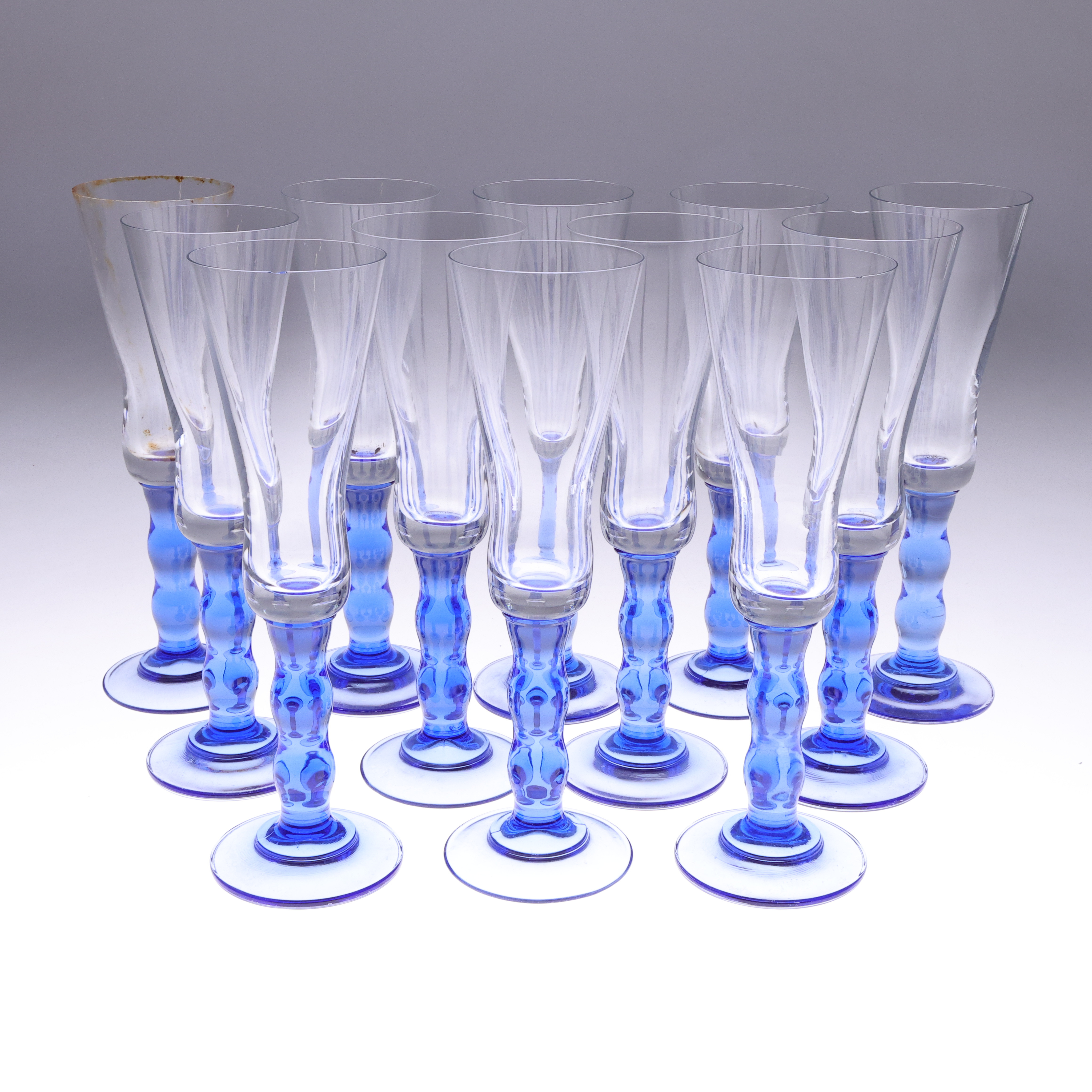 JACKIE LYND. Champagneglas, 12st, "Jazz", för Pasabahce.