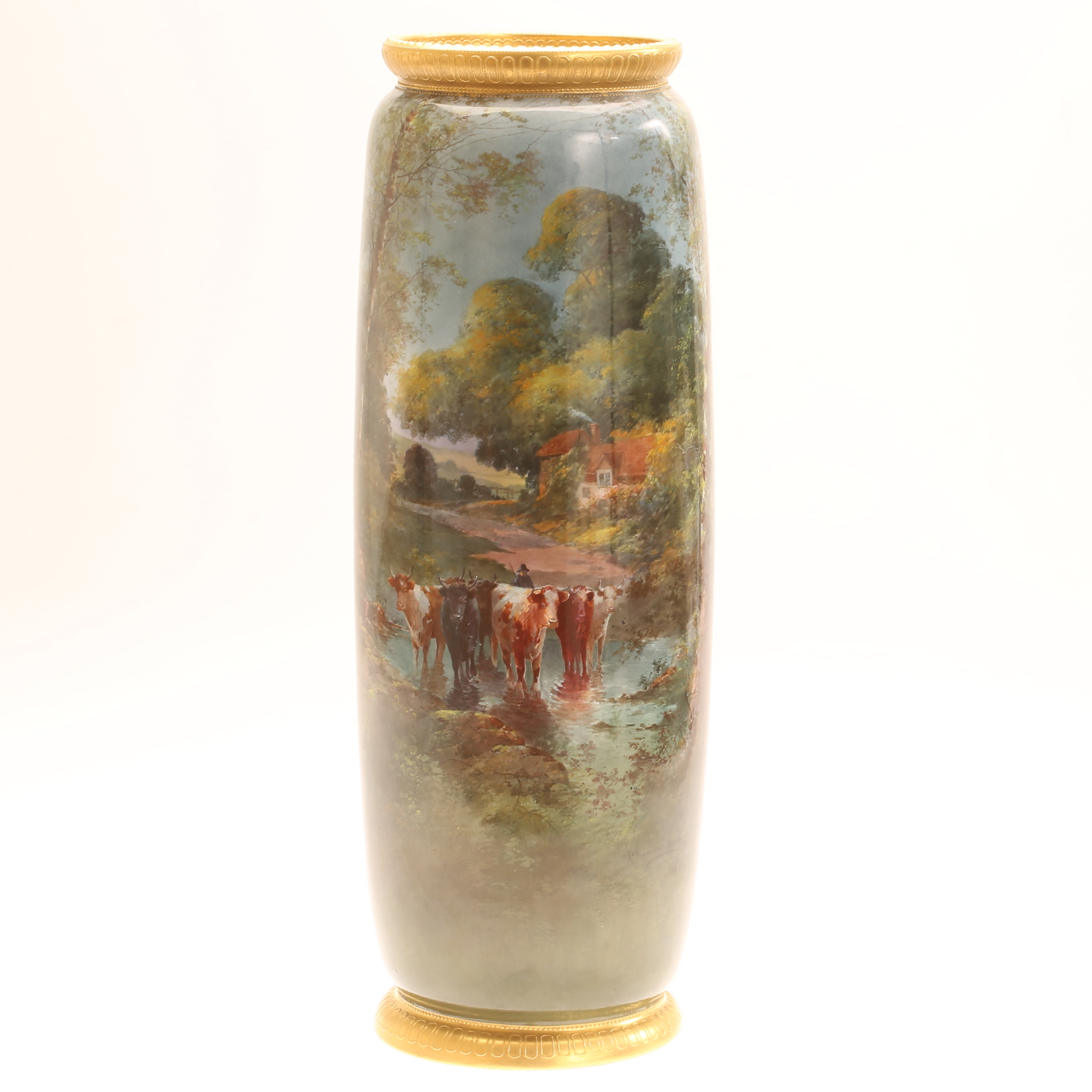 CHARLES BERESFORD HOPKINS. Vas, porslin, Royal Doulton, England 1900-talets första hälft.