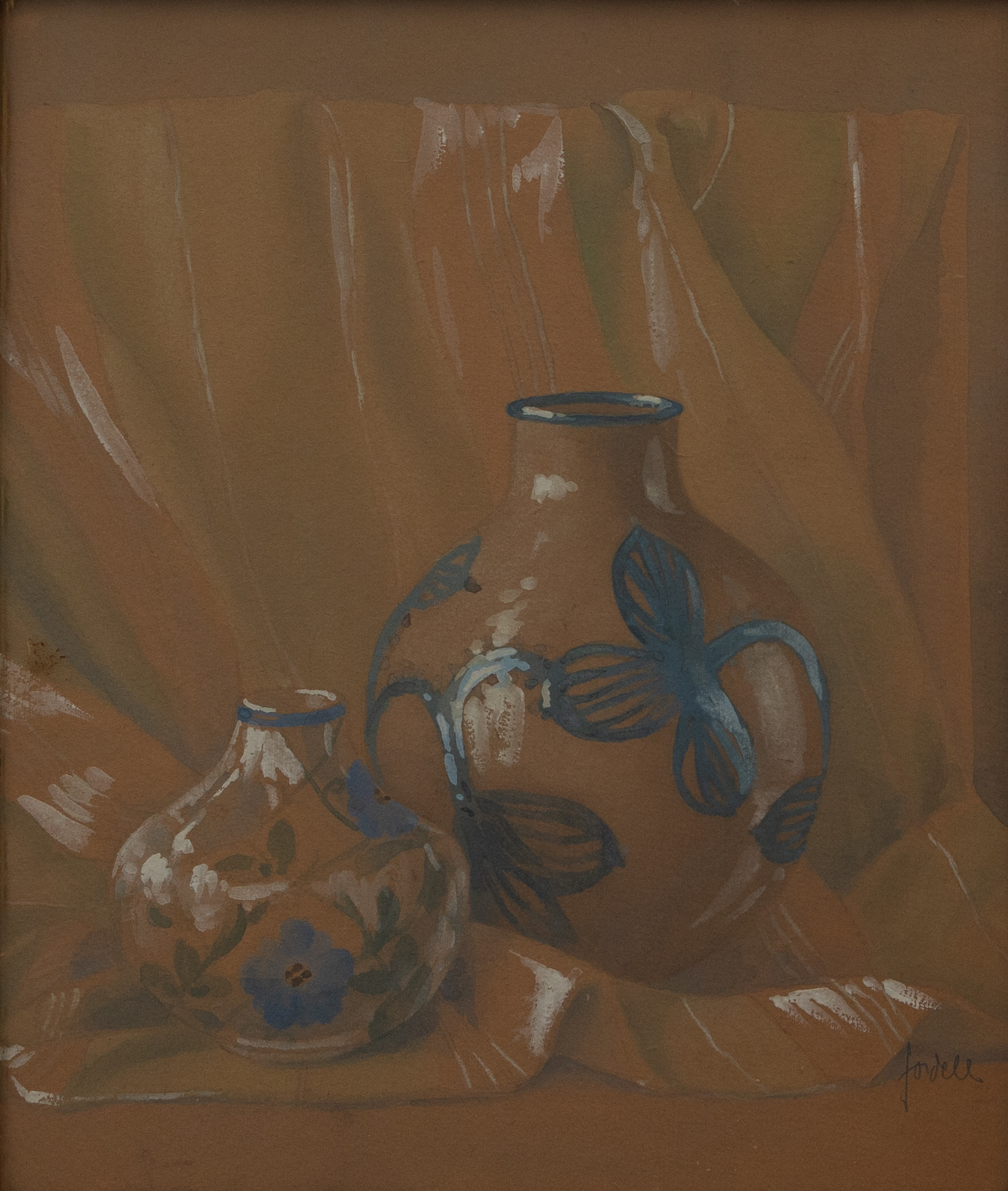 IVAN JORDELL. Stilleben, blandteknik, signerad.
