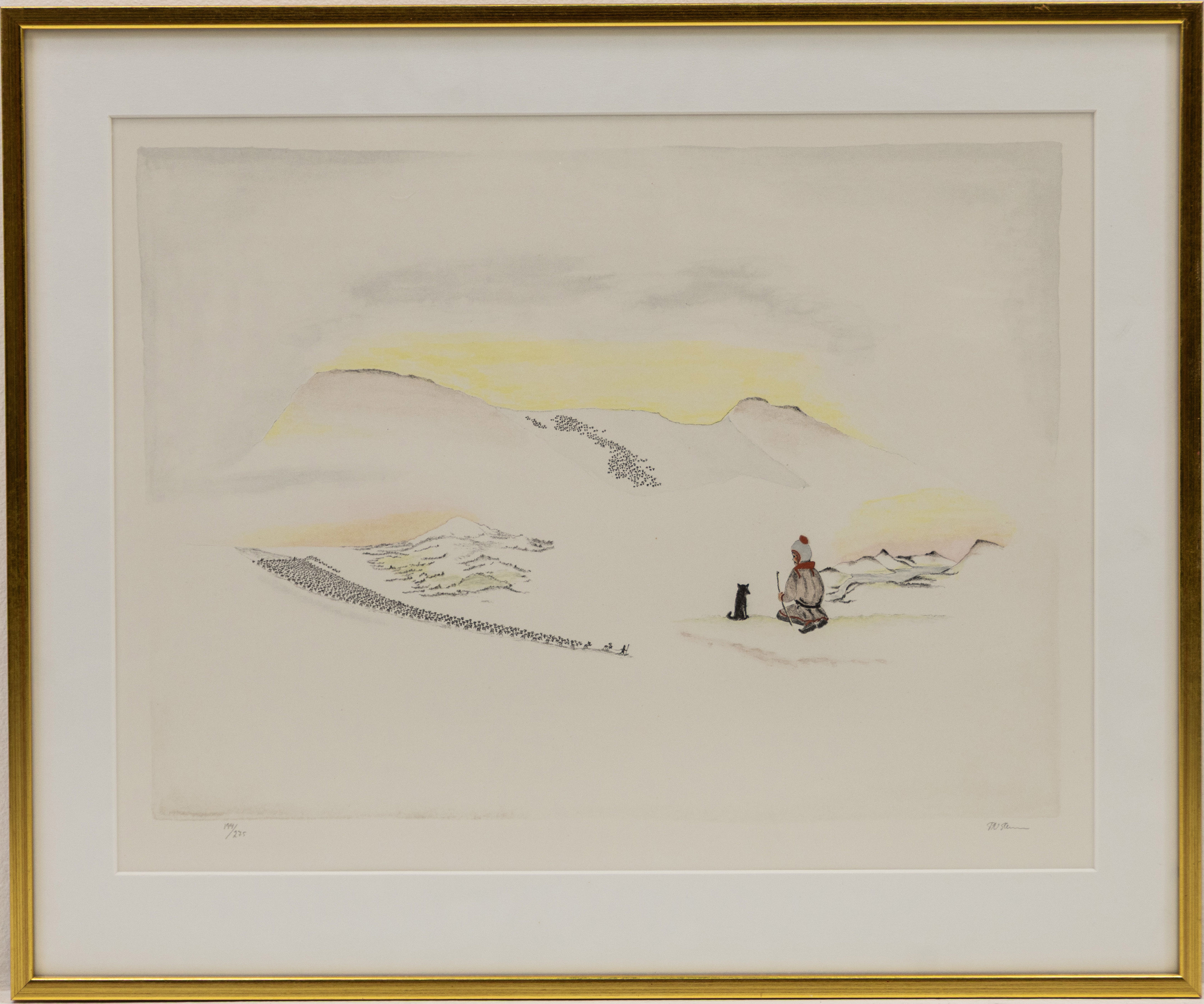PER NIKOLAUS SKUM. Färglitografi, signerad, numrerad 194/275.