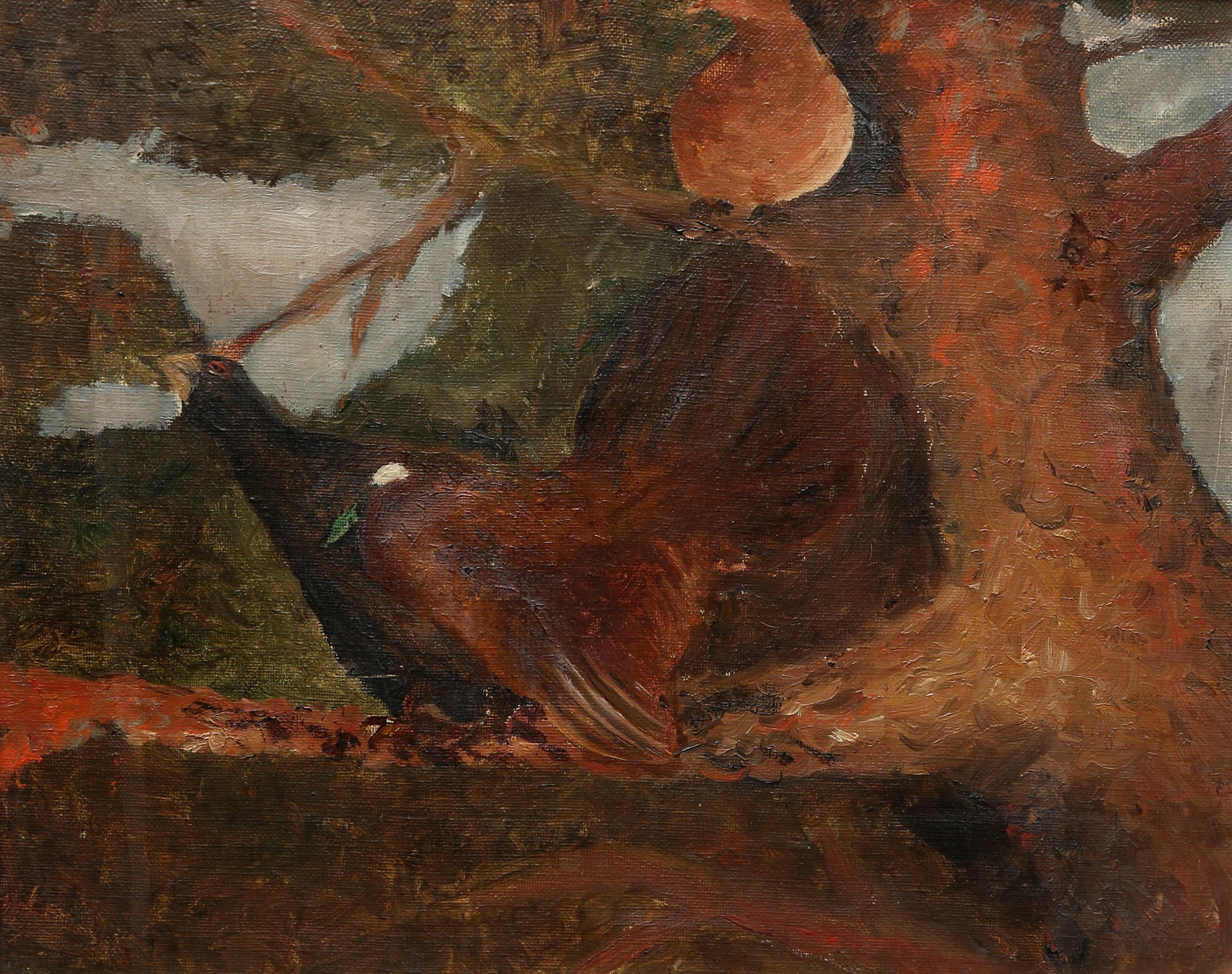 OKÄND KONSTNÄR. olja på duk, osignerad, 1900-talets början.