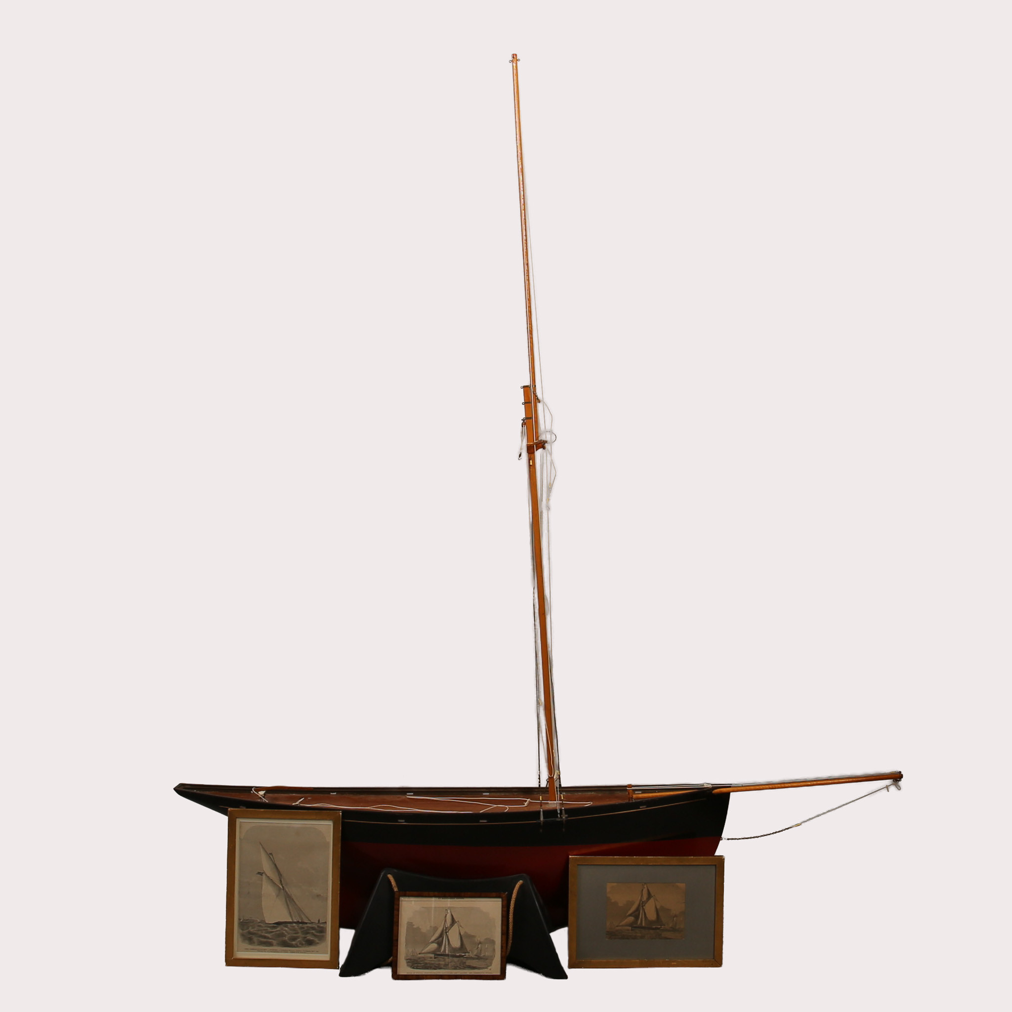 POND BOAT & TAVLOR, Race cutter, trä, byggd 1978 av Mr Moss.