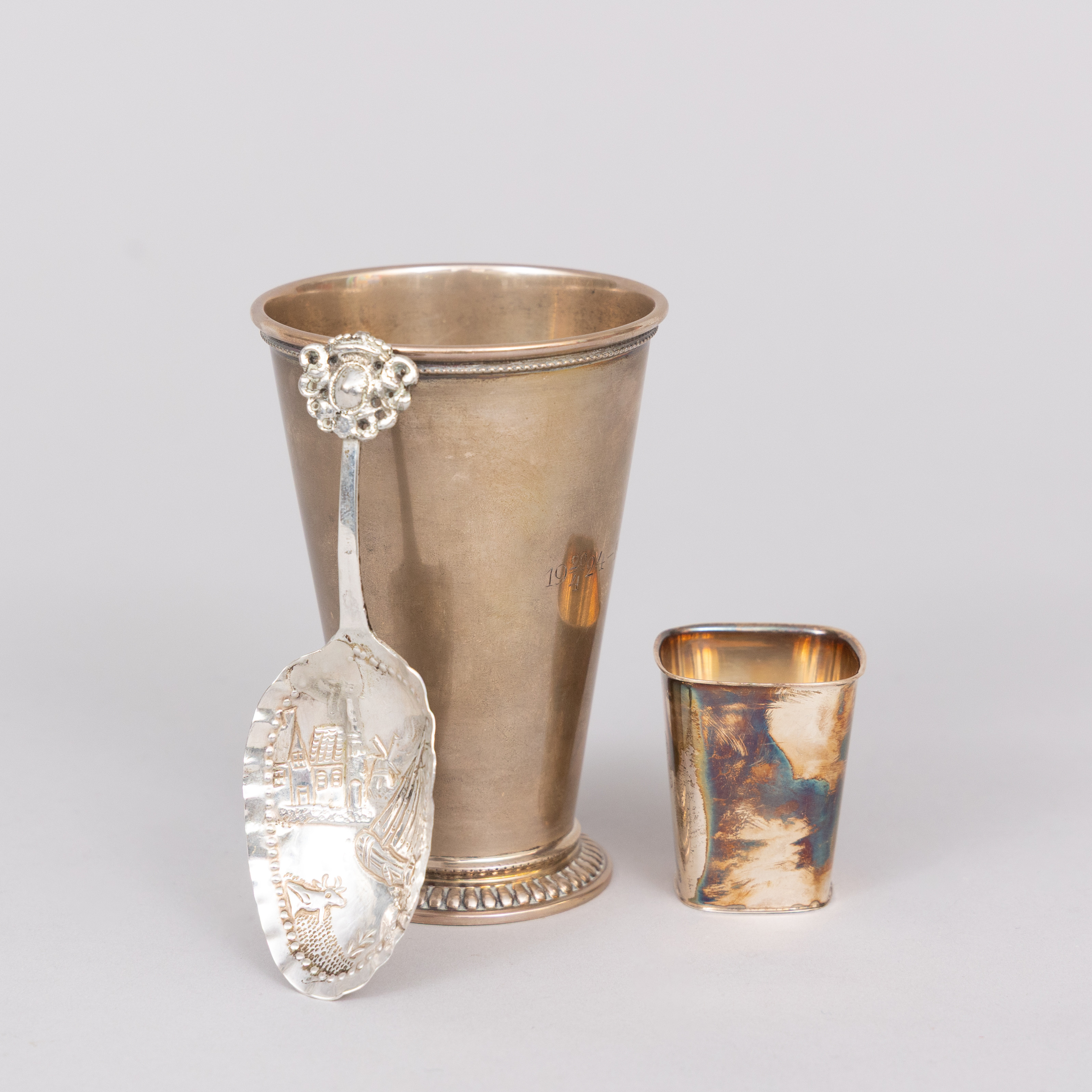 POKALER & SKED, 3 delar, Silver.