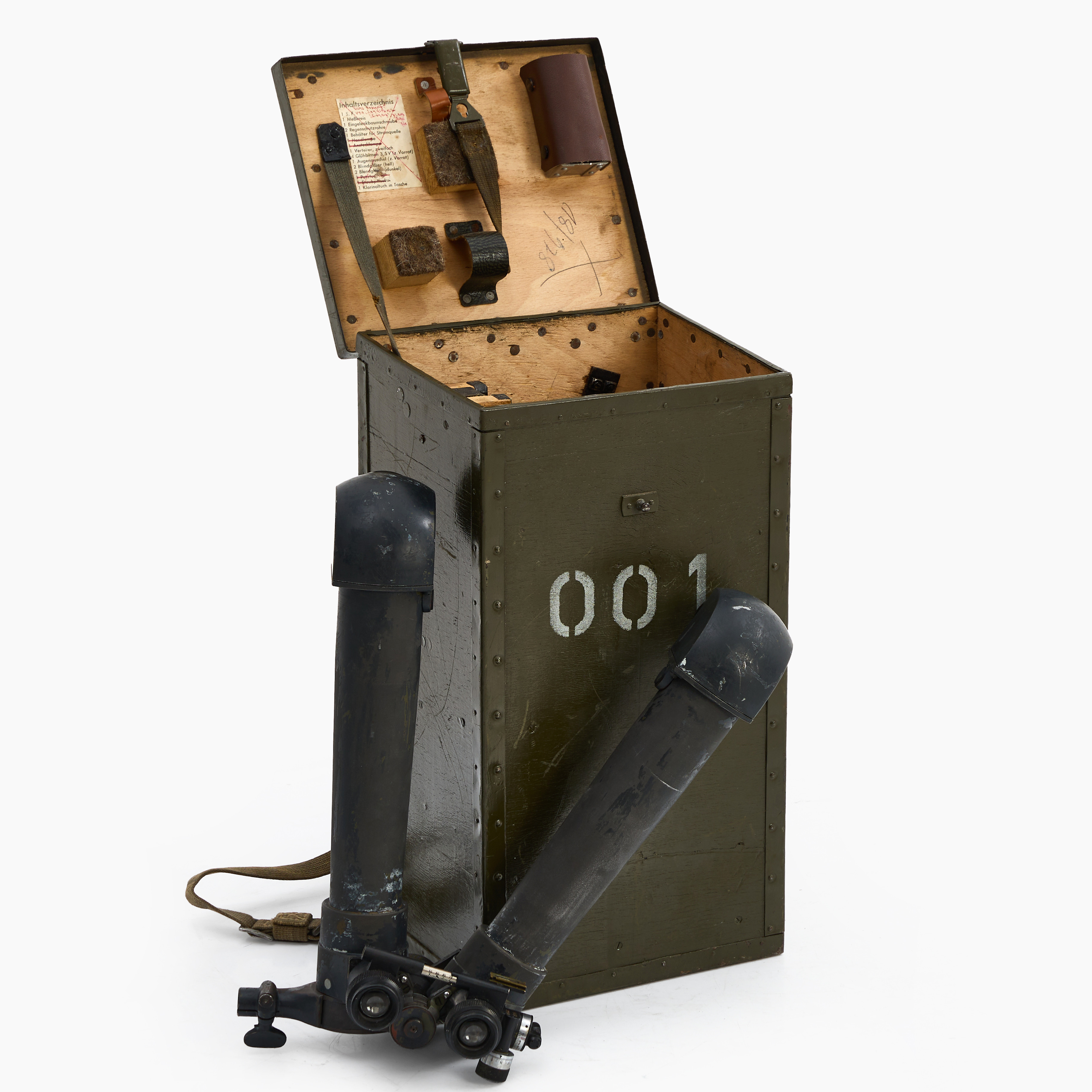 TYSK AVSTÅNDSTAGNINGSKIKARE, (Scherenfernrohr) / WW2 "Rabit ear".