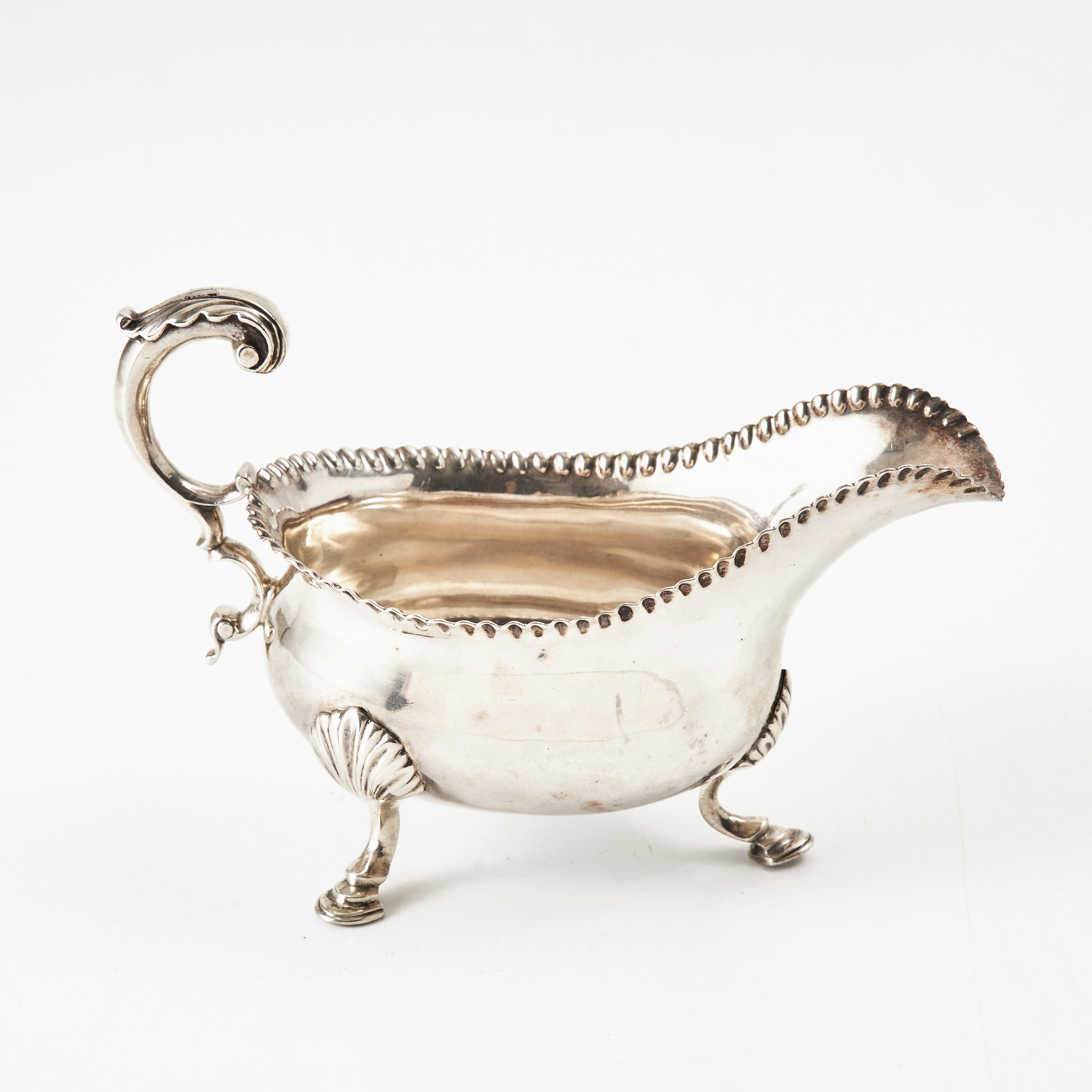 WILLIAM SUDELL. Såssnipa, sterlingsilver, Georg III, London 1764/65.