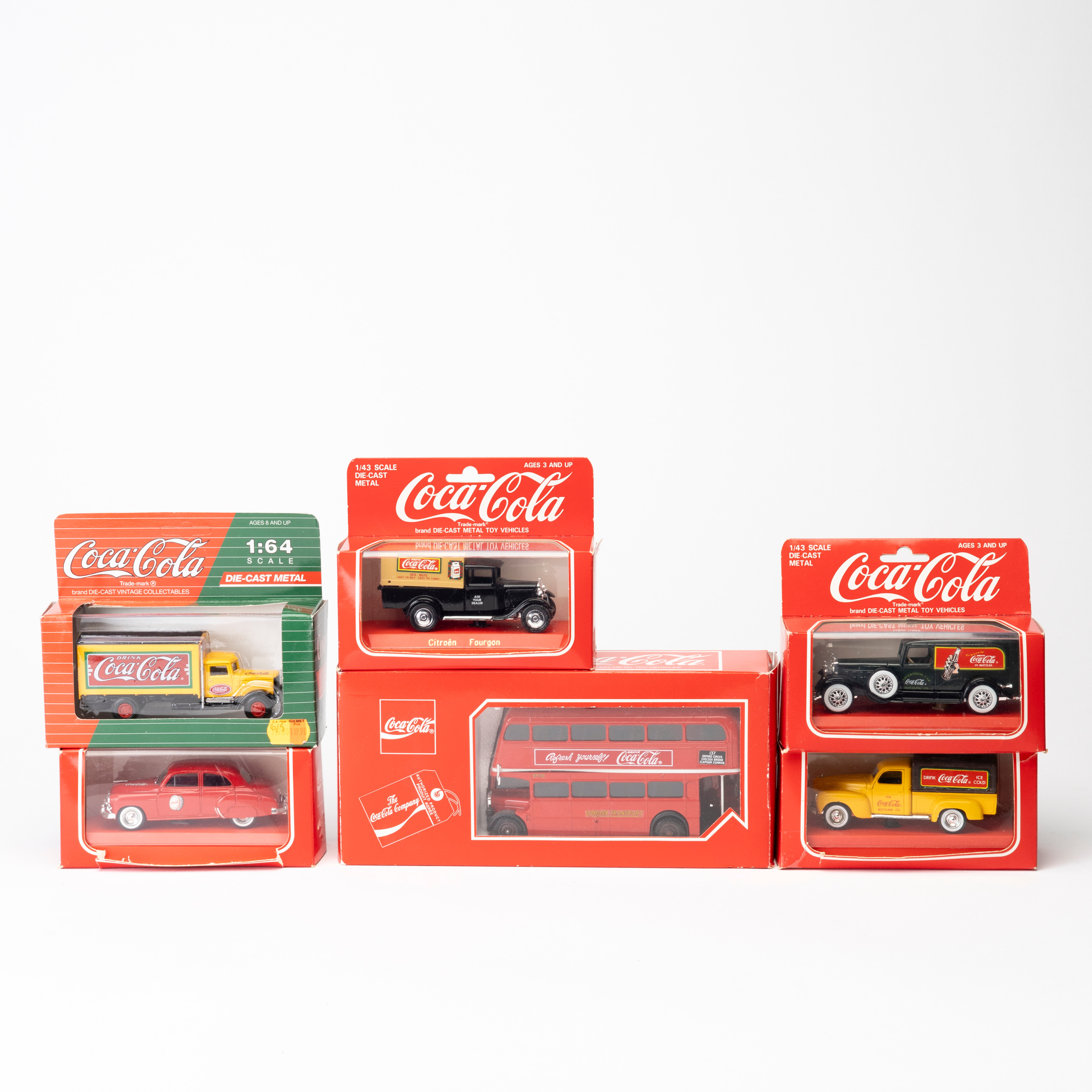 REKLAMBILAR COCA-COLA, 6 st, originalförpackning.