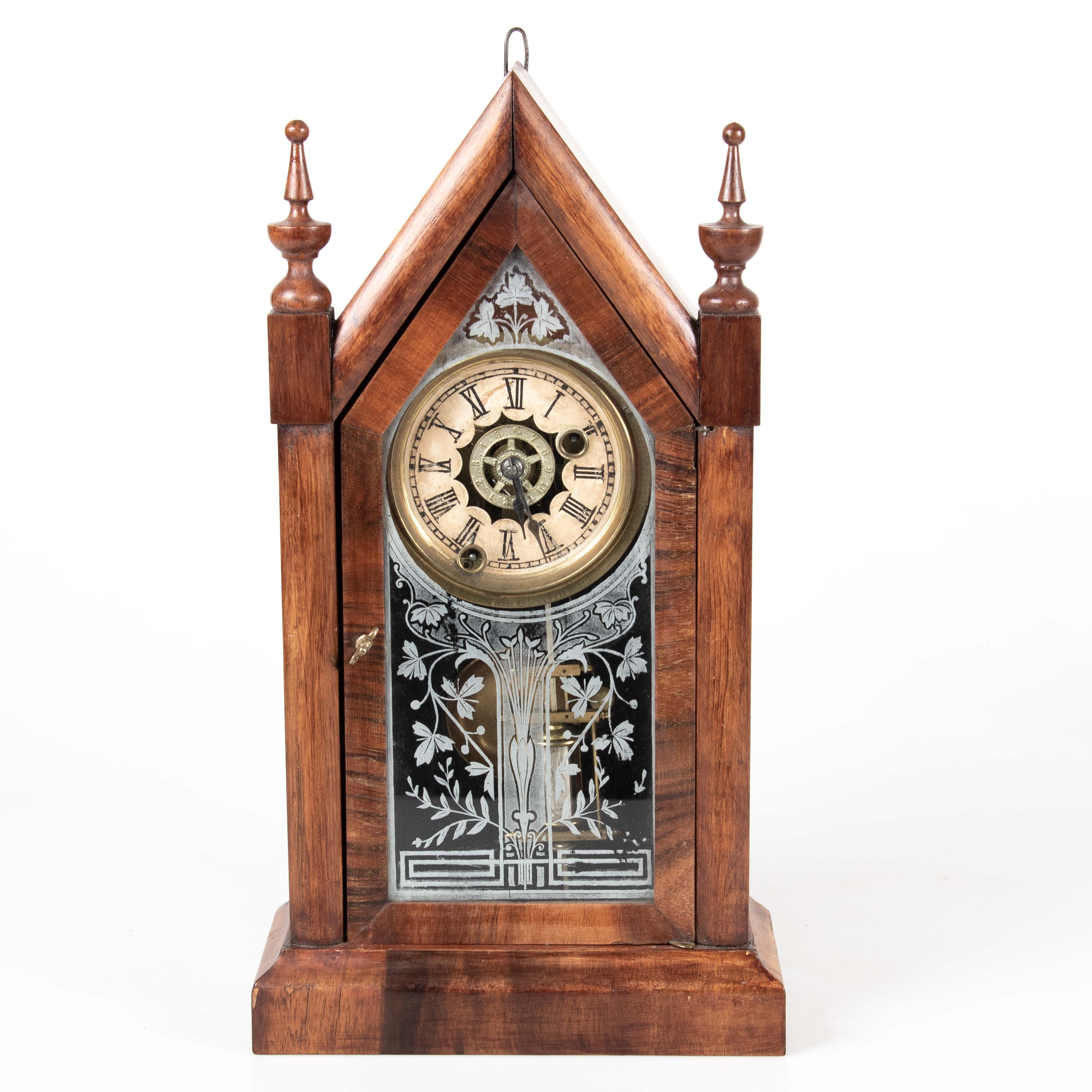 BORDSKLOCKA, ANSONIA CLOCK CO., USA, CA 1880–1890.