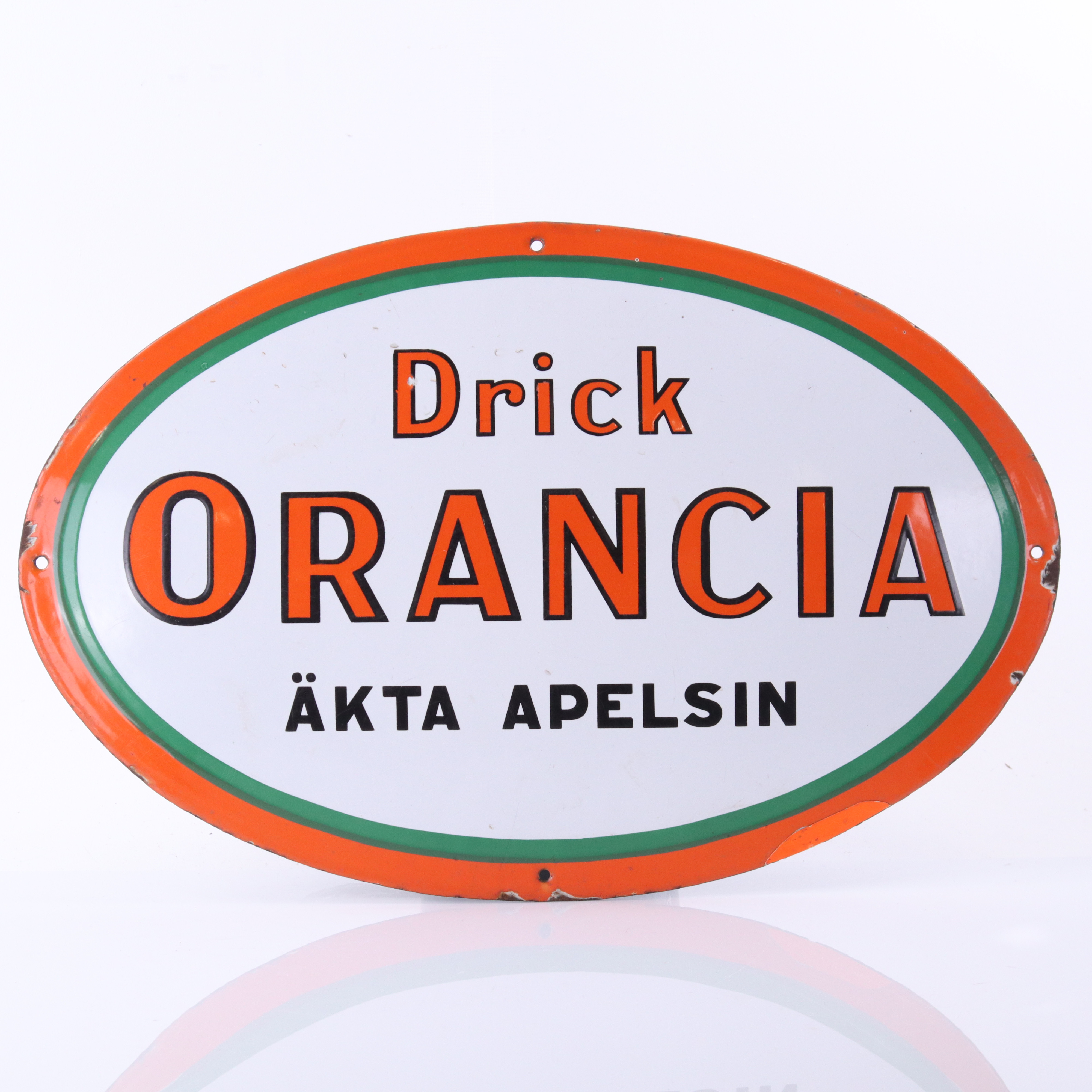 ORANCIA, emaljskylt, 1930-tal.