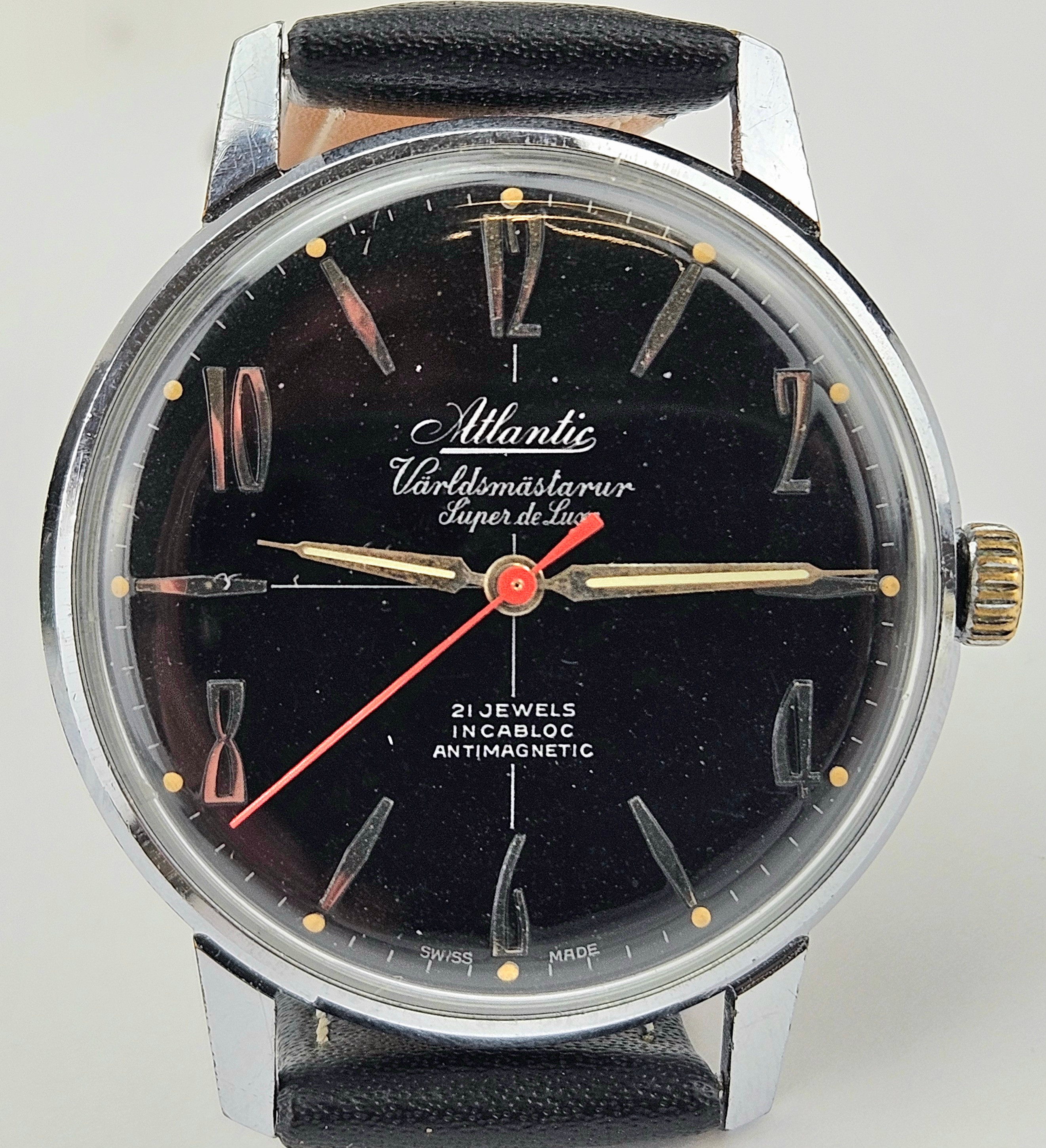 ARMBANDSUR, stål, Atlantic, Super de Luxe.