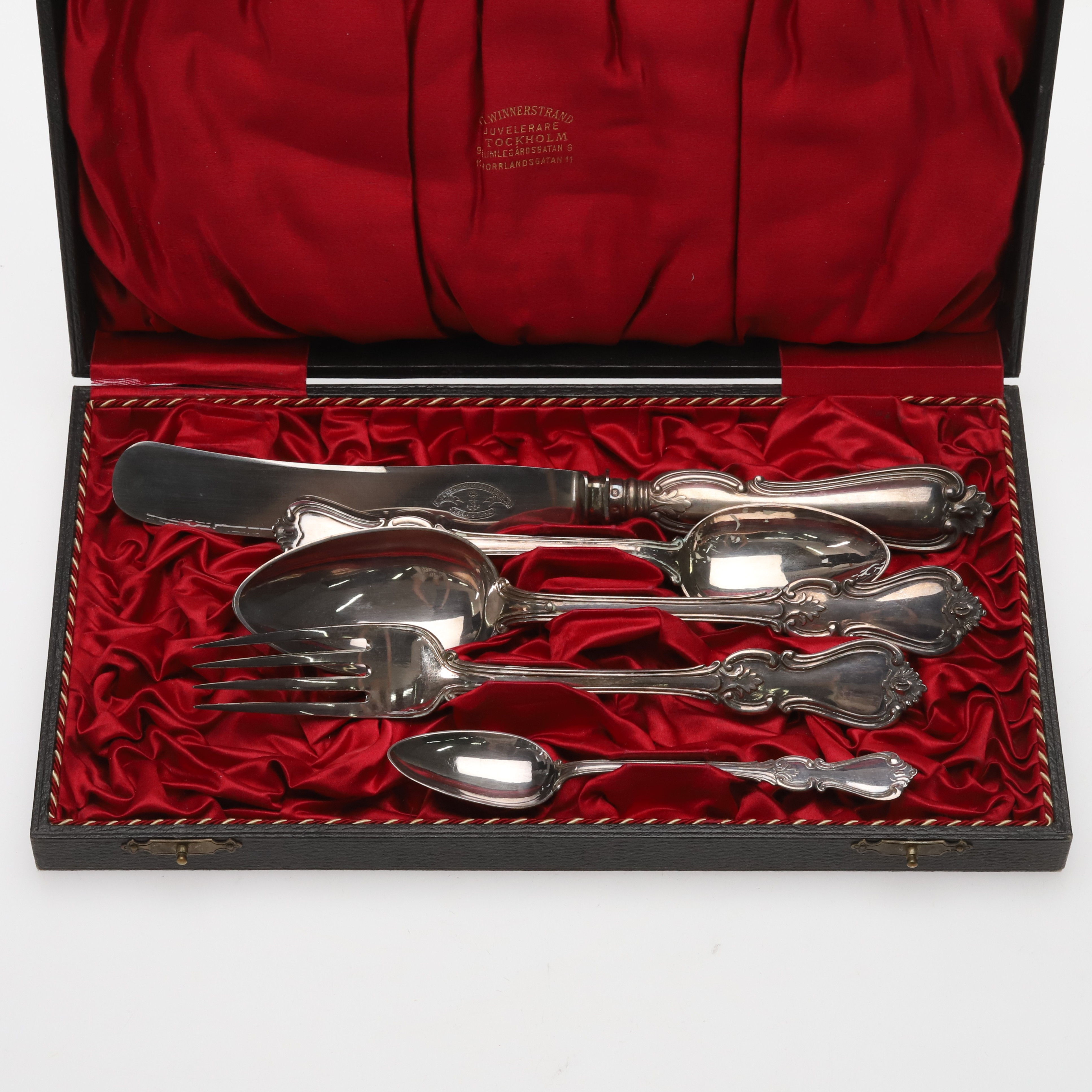 CARL WINNERSTRAND. Bestick, silver, 1896, 261 gram.