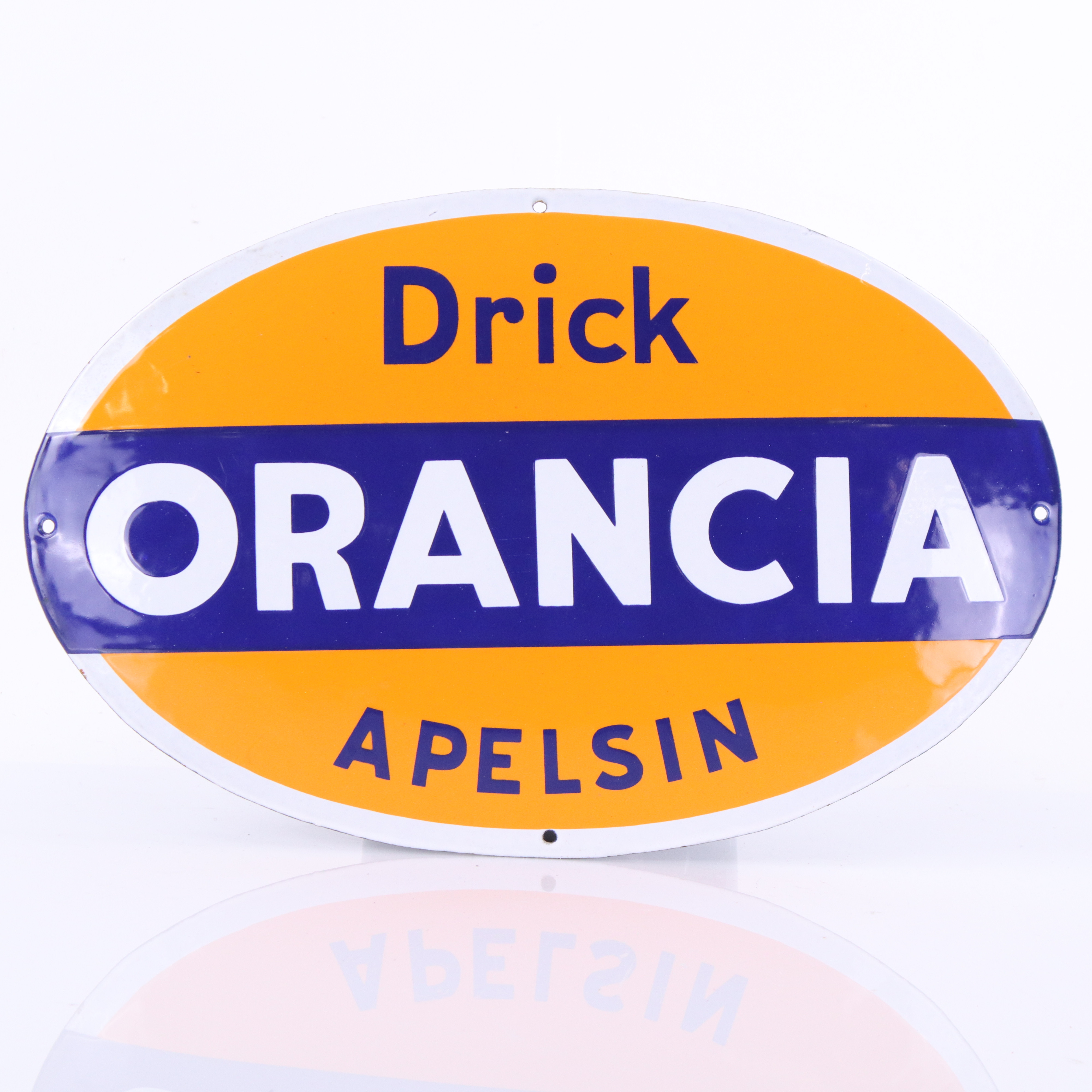 ORANCIA, emaljskylt, 1930-tal.