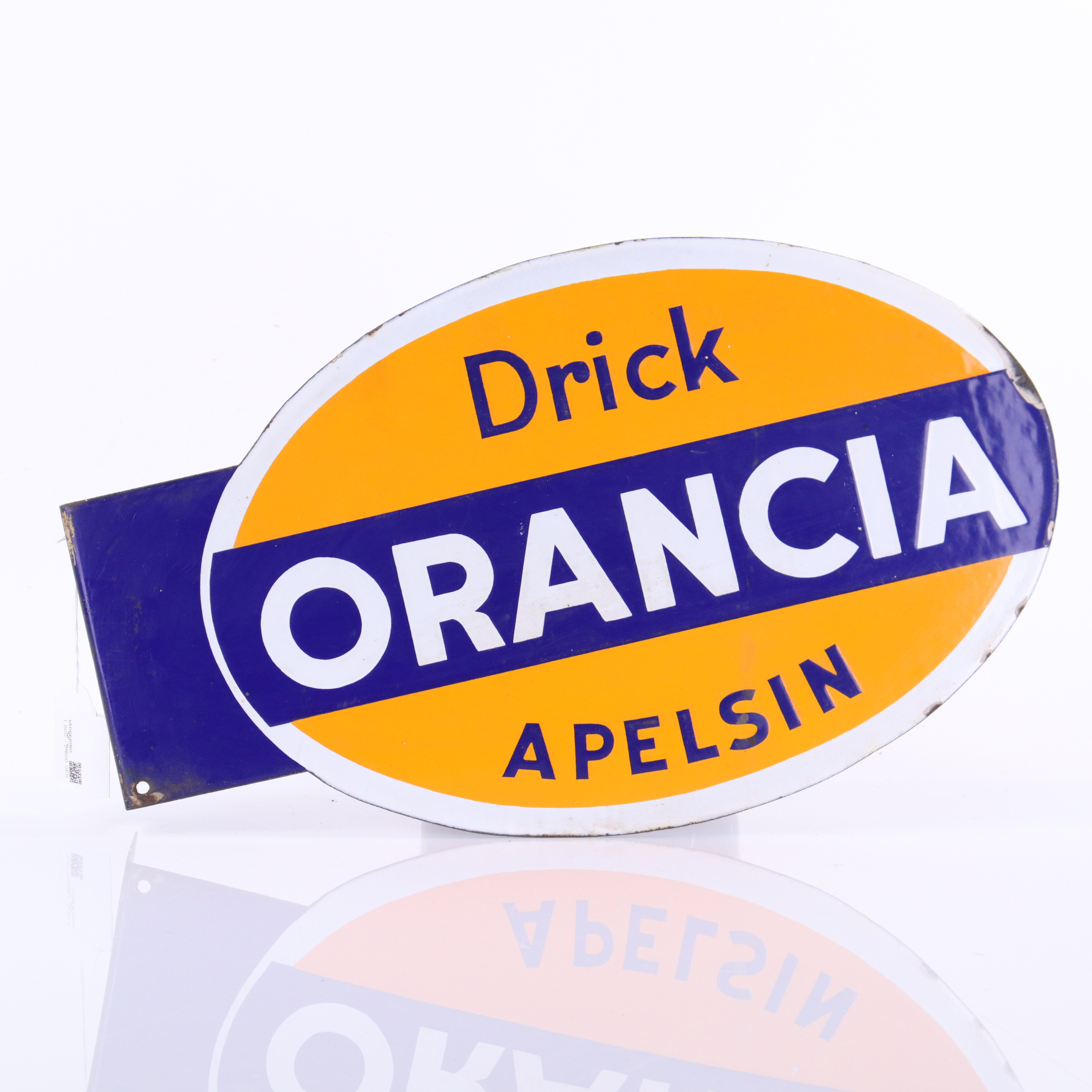 ORANCIA, emaljskylt, 1930-tal.