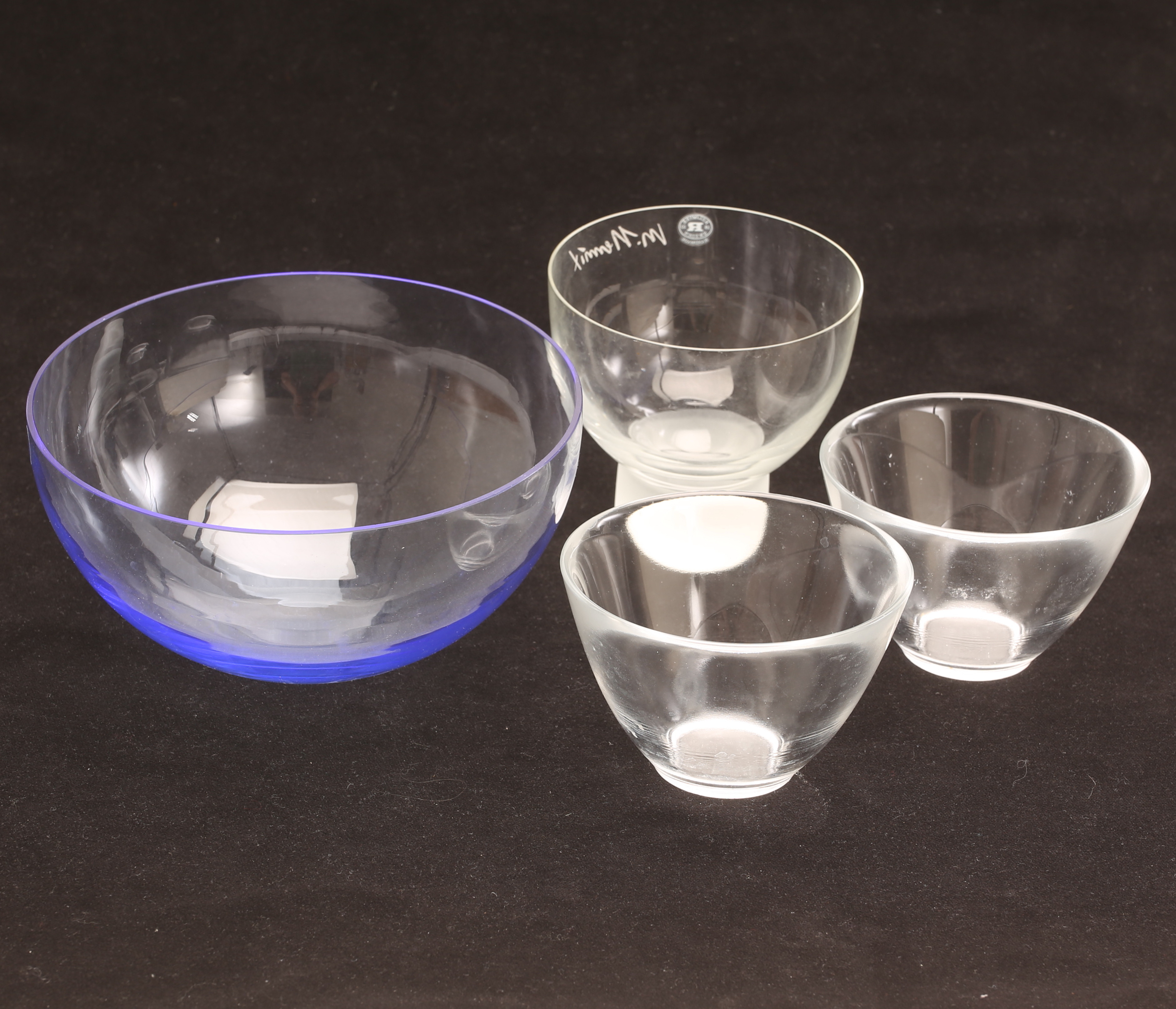 SKÅLAR, 4 stycken, glas, Reijmyre.