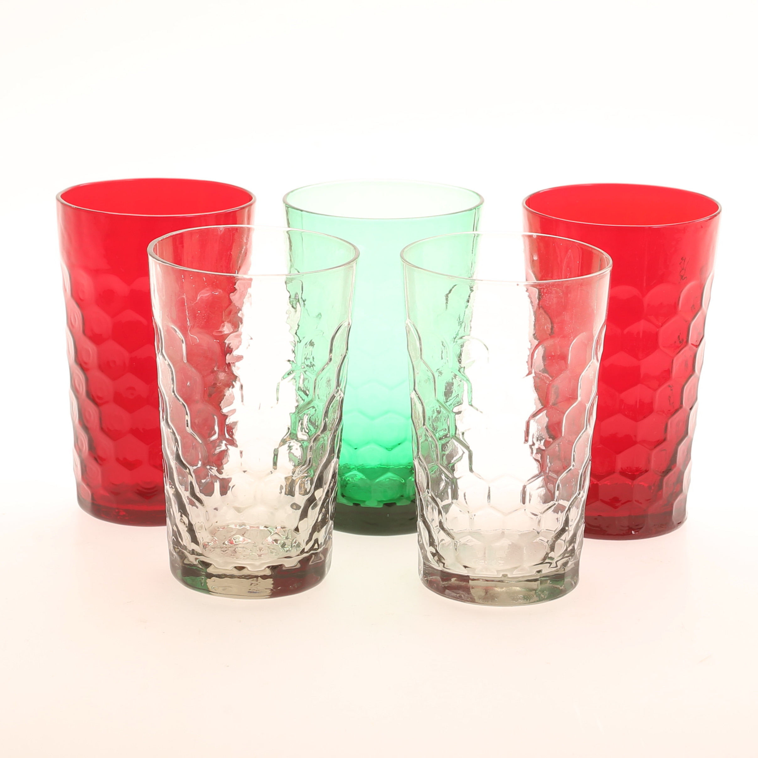GLAS, 5 stycken, "Lyon", Reijmyre, 1950/60-tal.