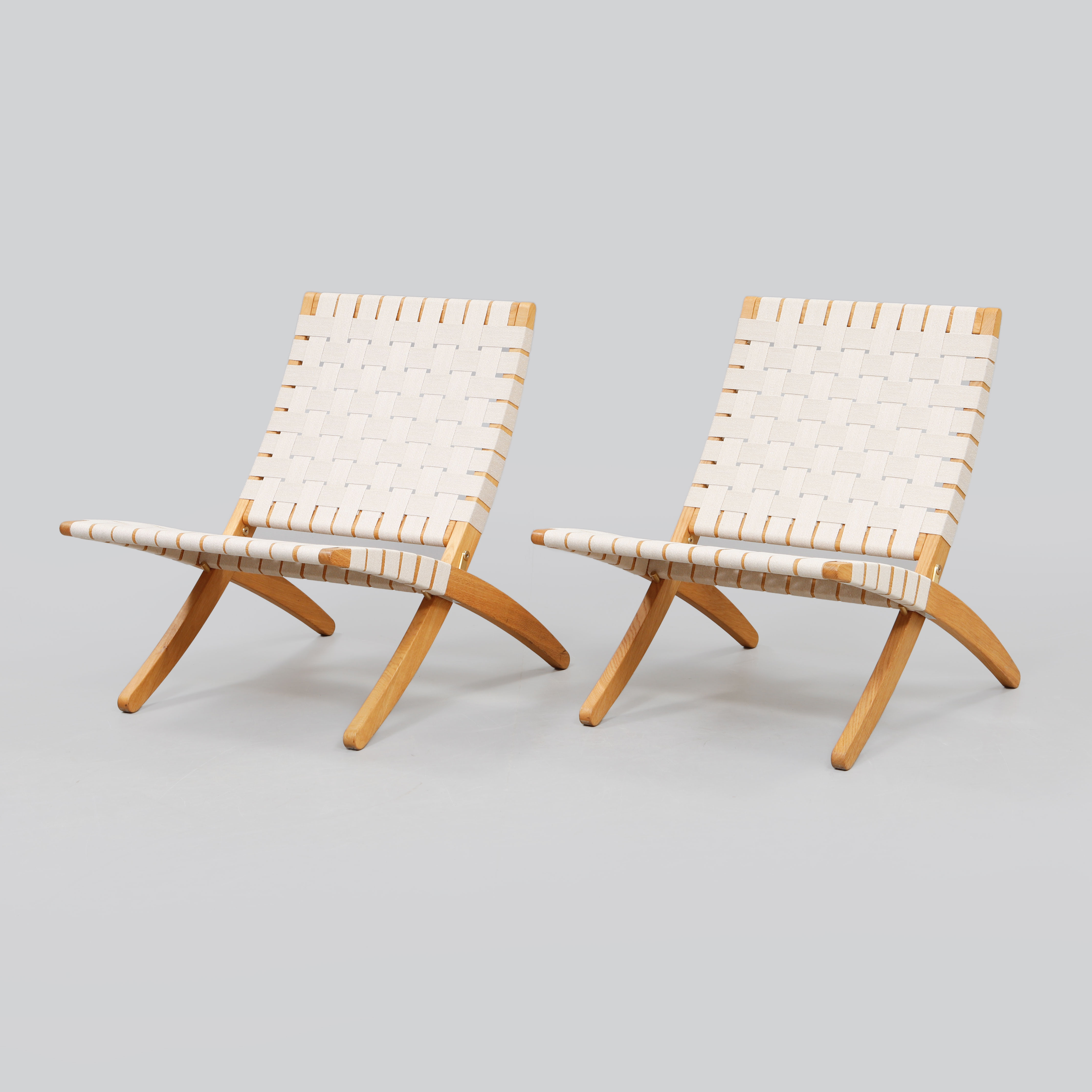 MORTEN GØTTLER. Fåtöljer, ett par, "Cuba chair", Carl Hansen & Søn, Danmark.