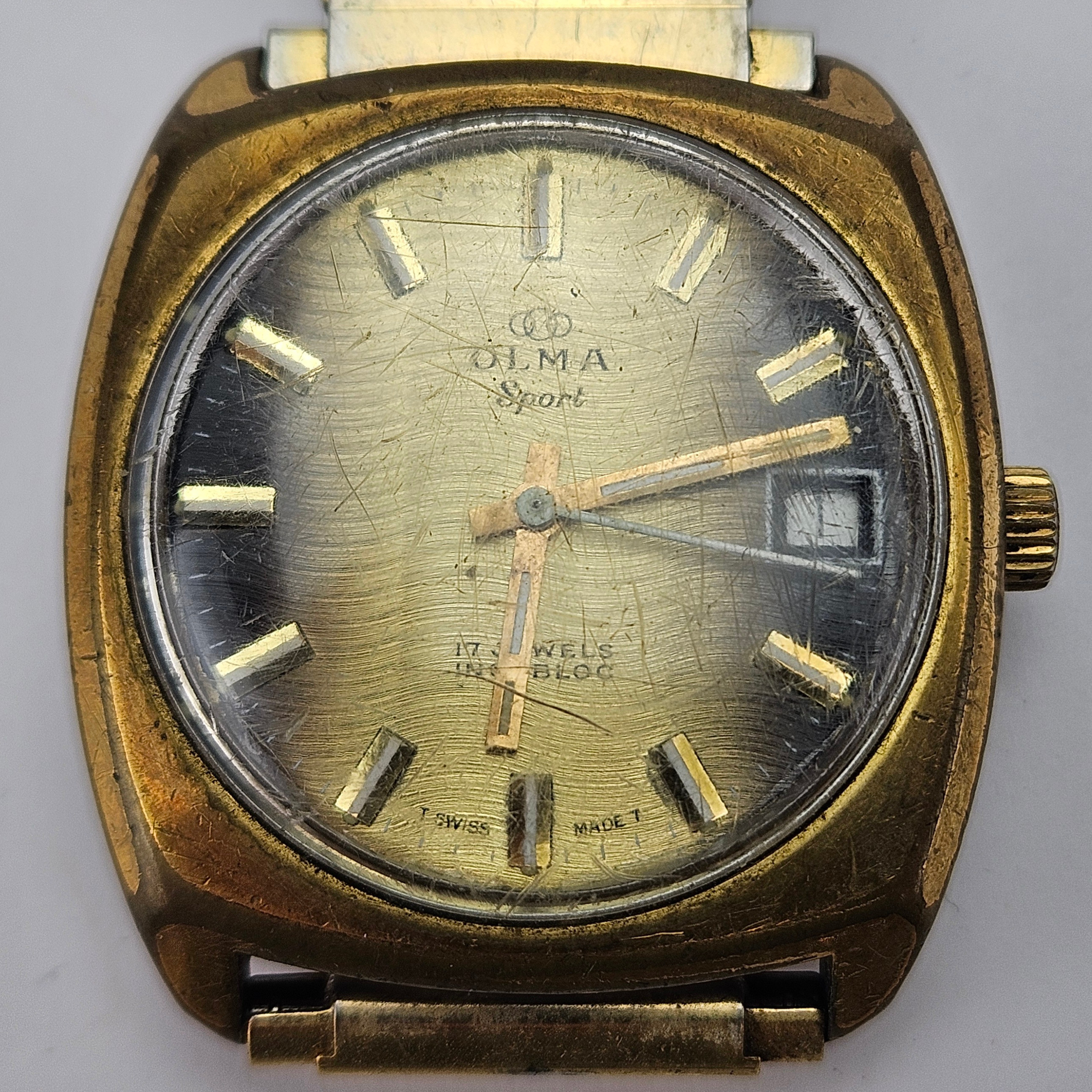ARMBANDSUR, stål, Olma Sport.