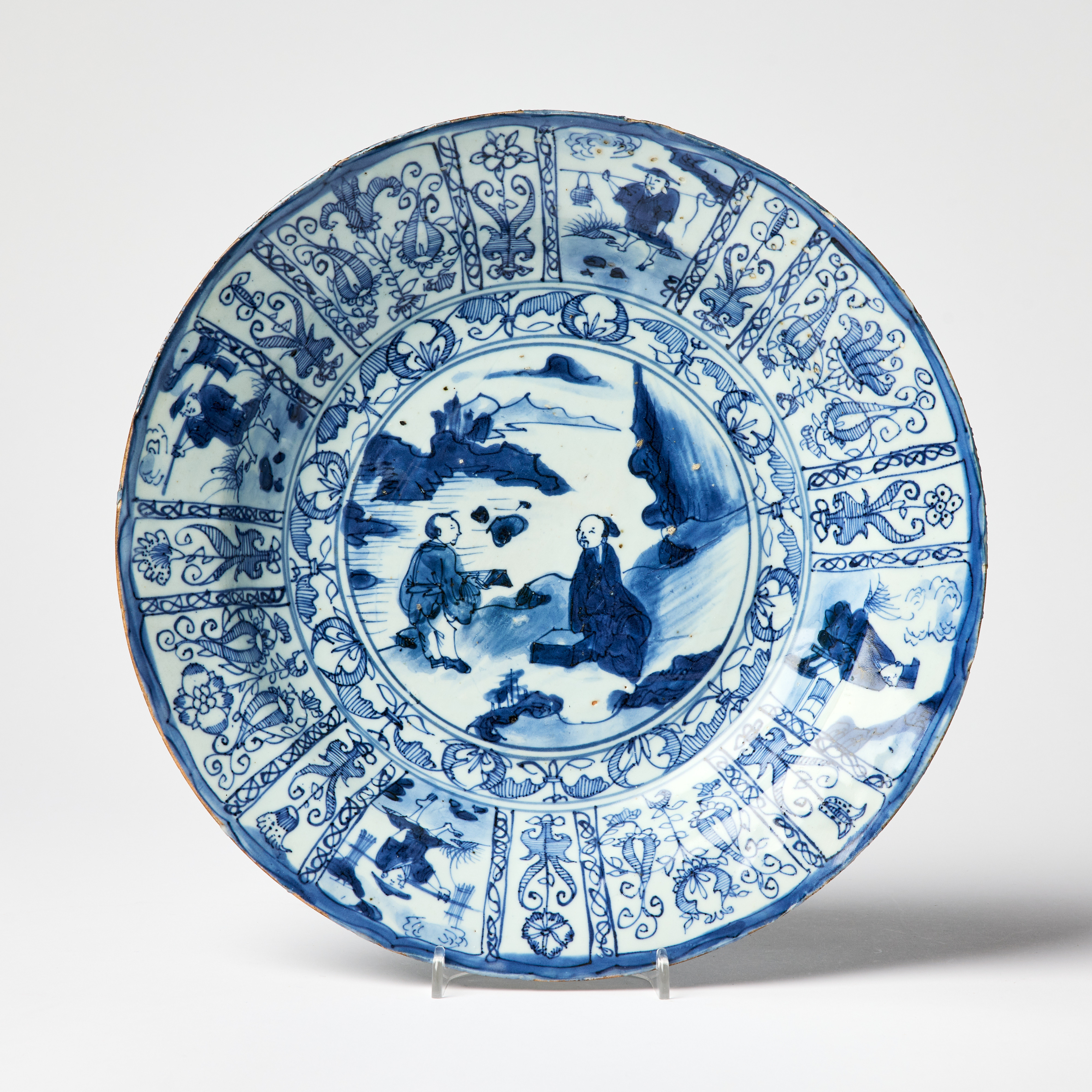 A Chinese Blue and White `Kraak´ Dish.