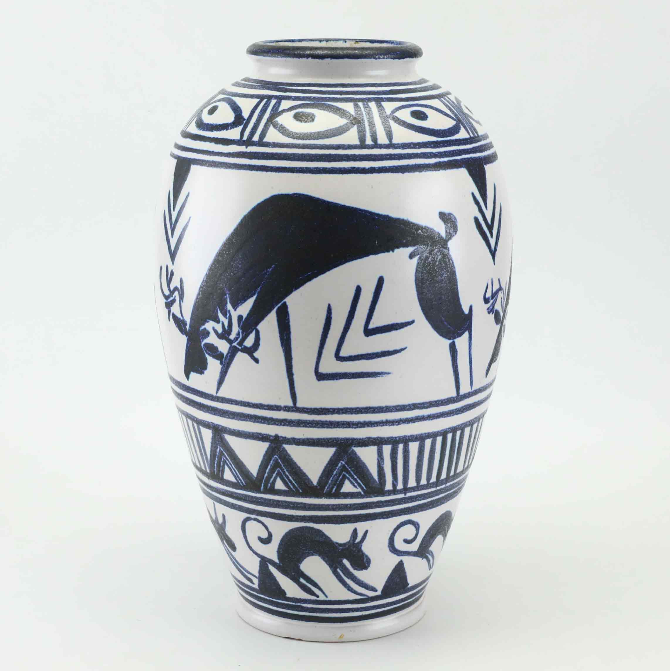 URNA, stengods, Erik Ivarsson, Höganäs, 1920-1958, signerad EI.