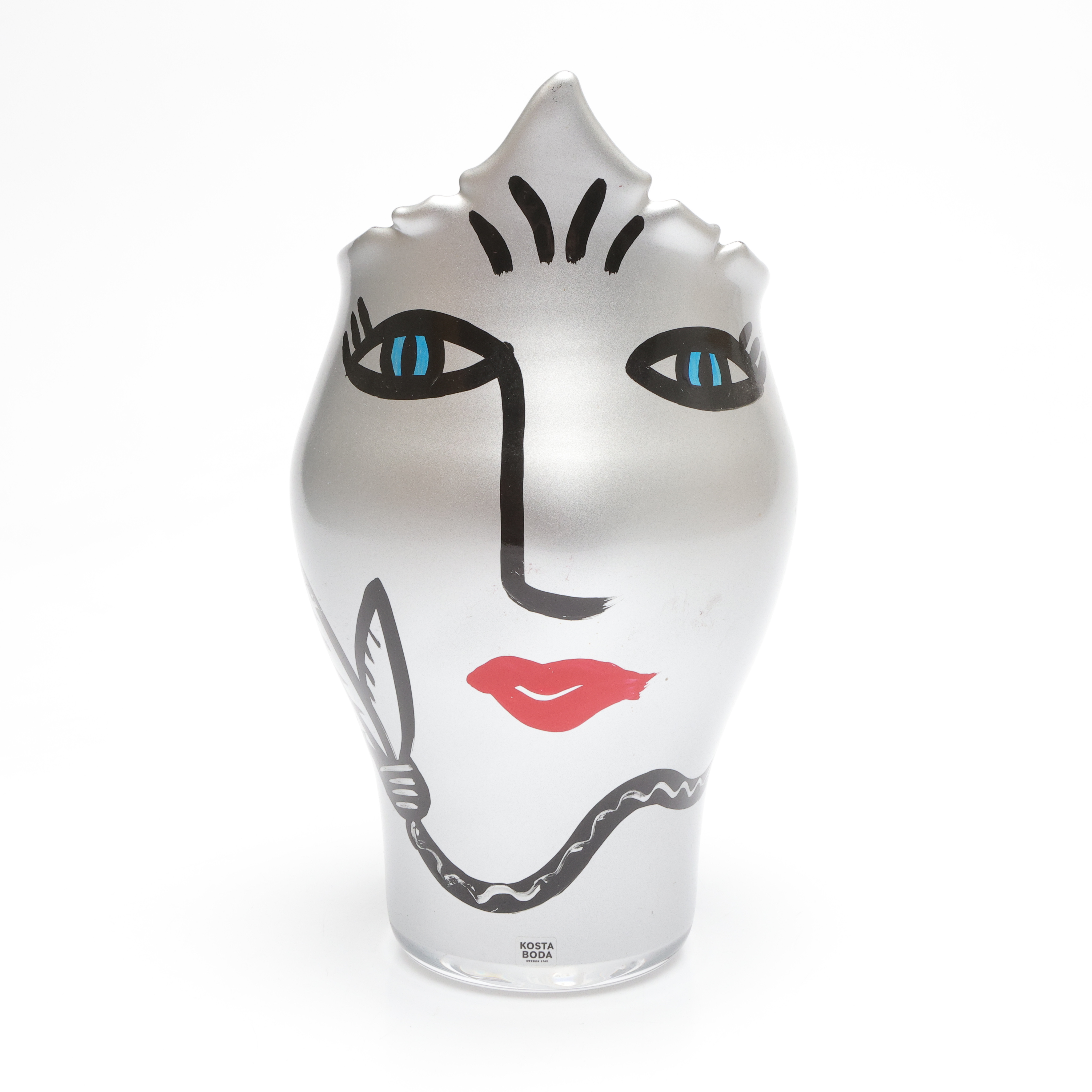 ULRICA HYDMAN-VALLIEN, "Open mind, silver", Vas, Kosta Boda, signerad.
