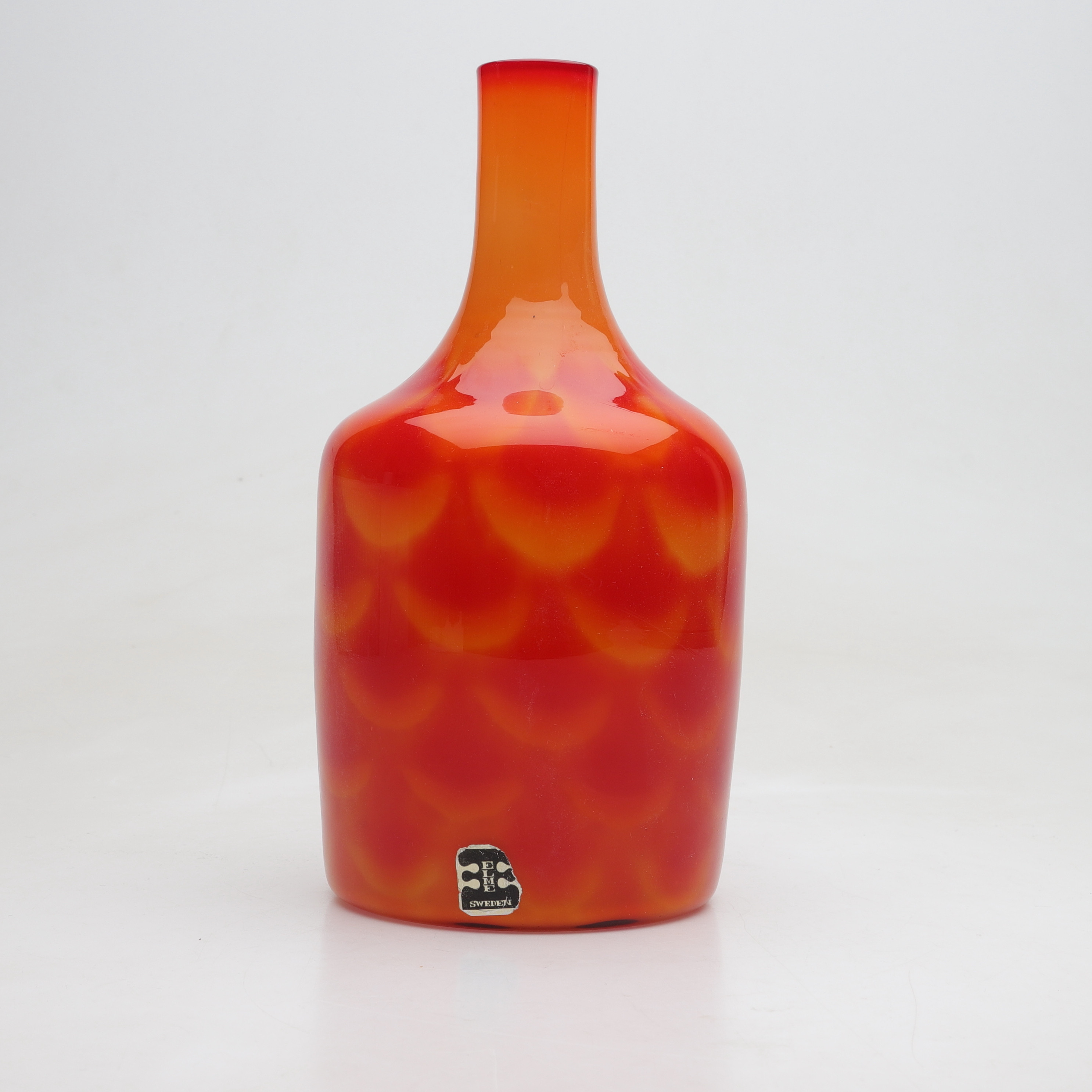 VAS, glas, "Peacock", Elme glasbruk, Sverige, 1960-tal.