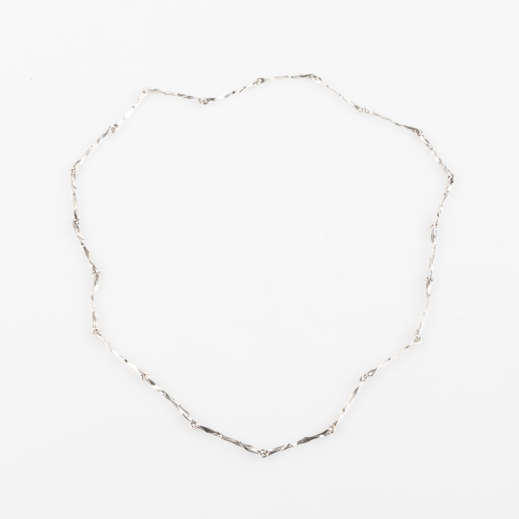BJÖRN WECKSTRÖM. Collier i silver, Lapponia 1985.