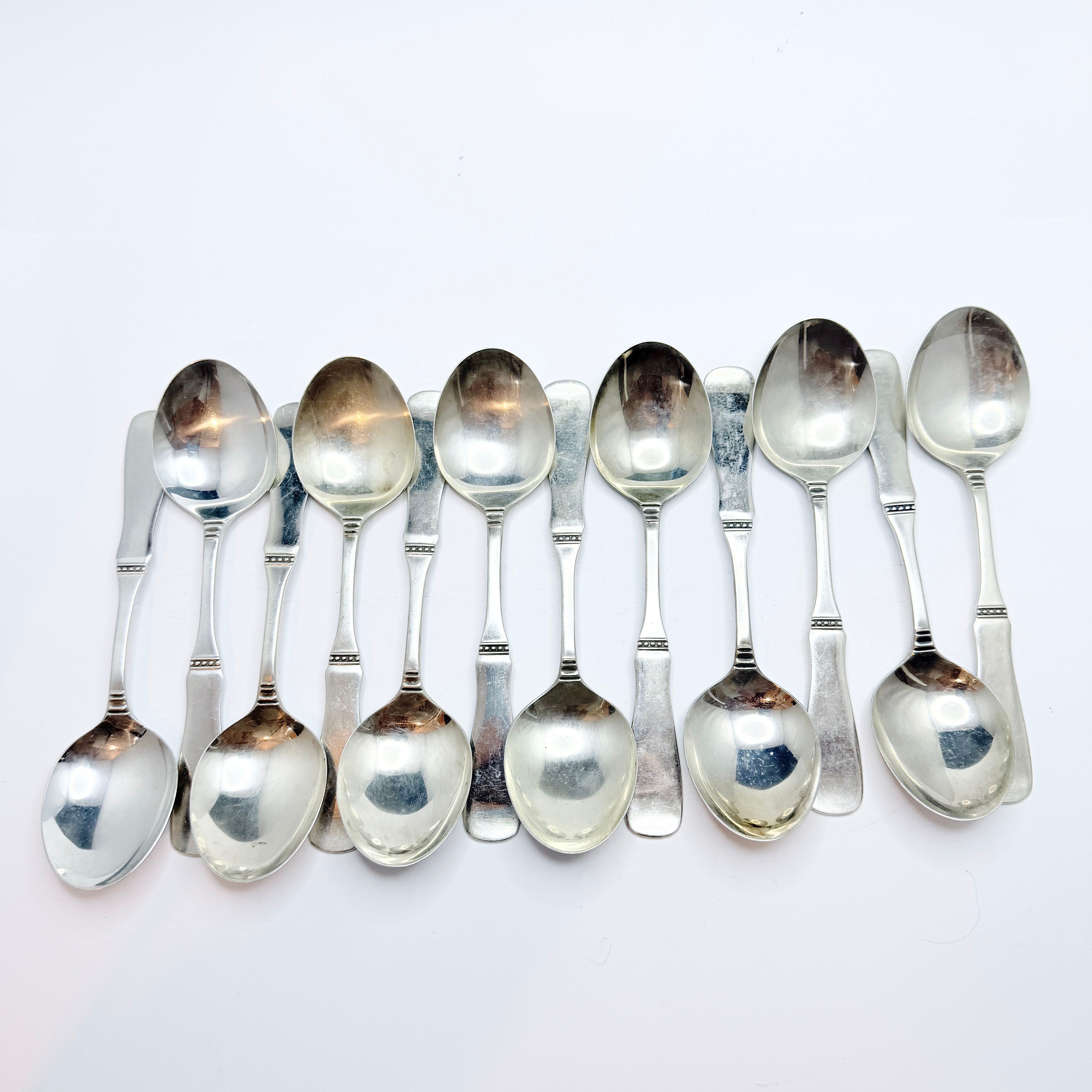Skedar. Silver. "Uppsala" 12st.