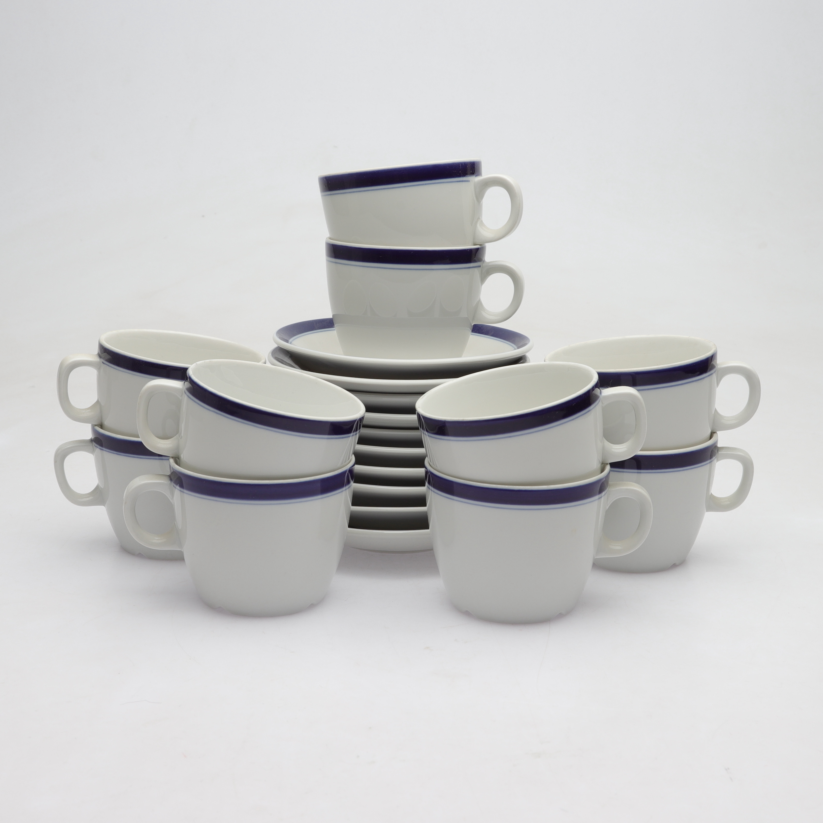 KAFFE-/TEKOPPAR, 10 st, porslin, Rörstrand, 1900-talets andra hälft.