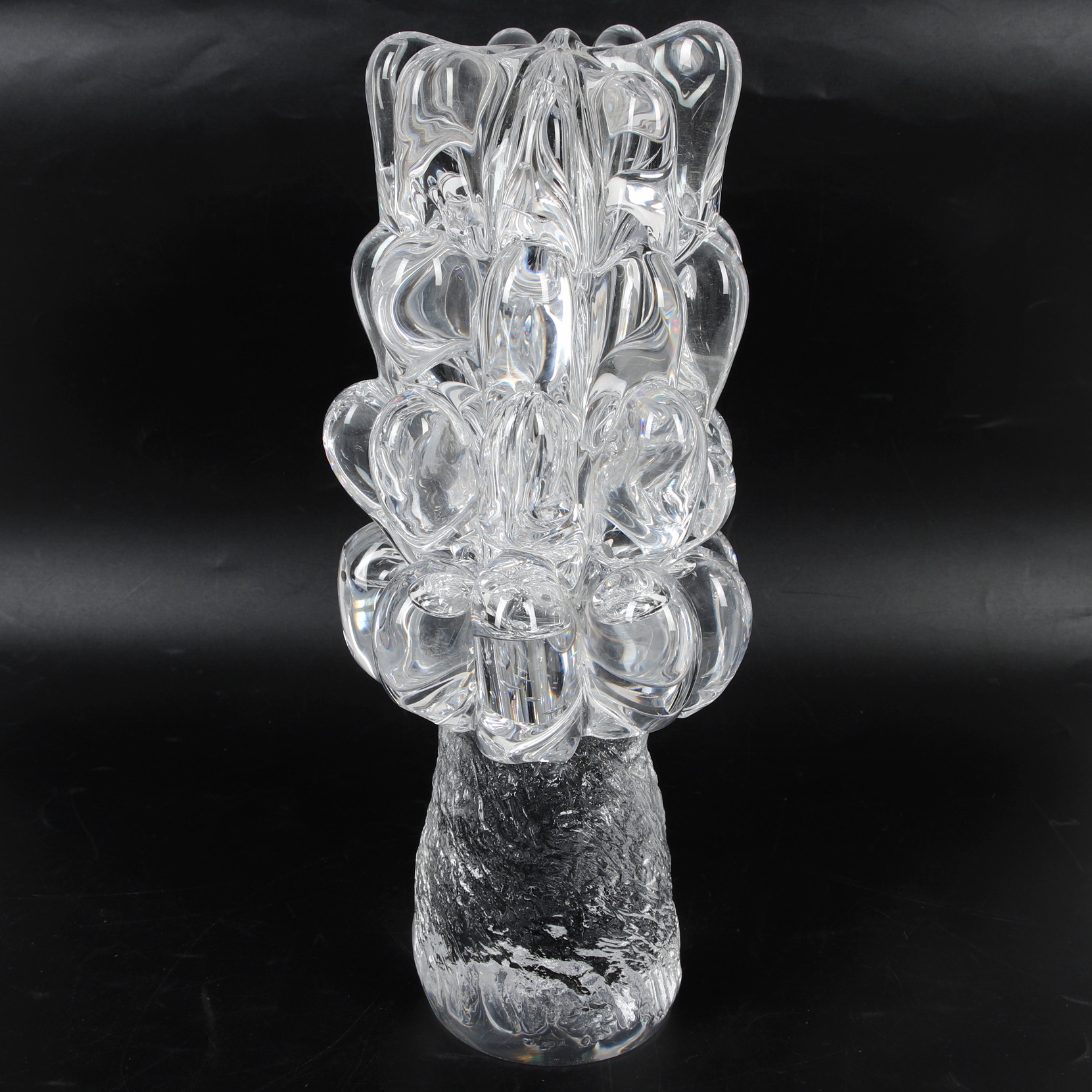 GÖRAN WÄRFF. Skulptur, glas, Kosta Unik, osignerad.