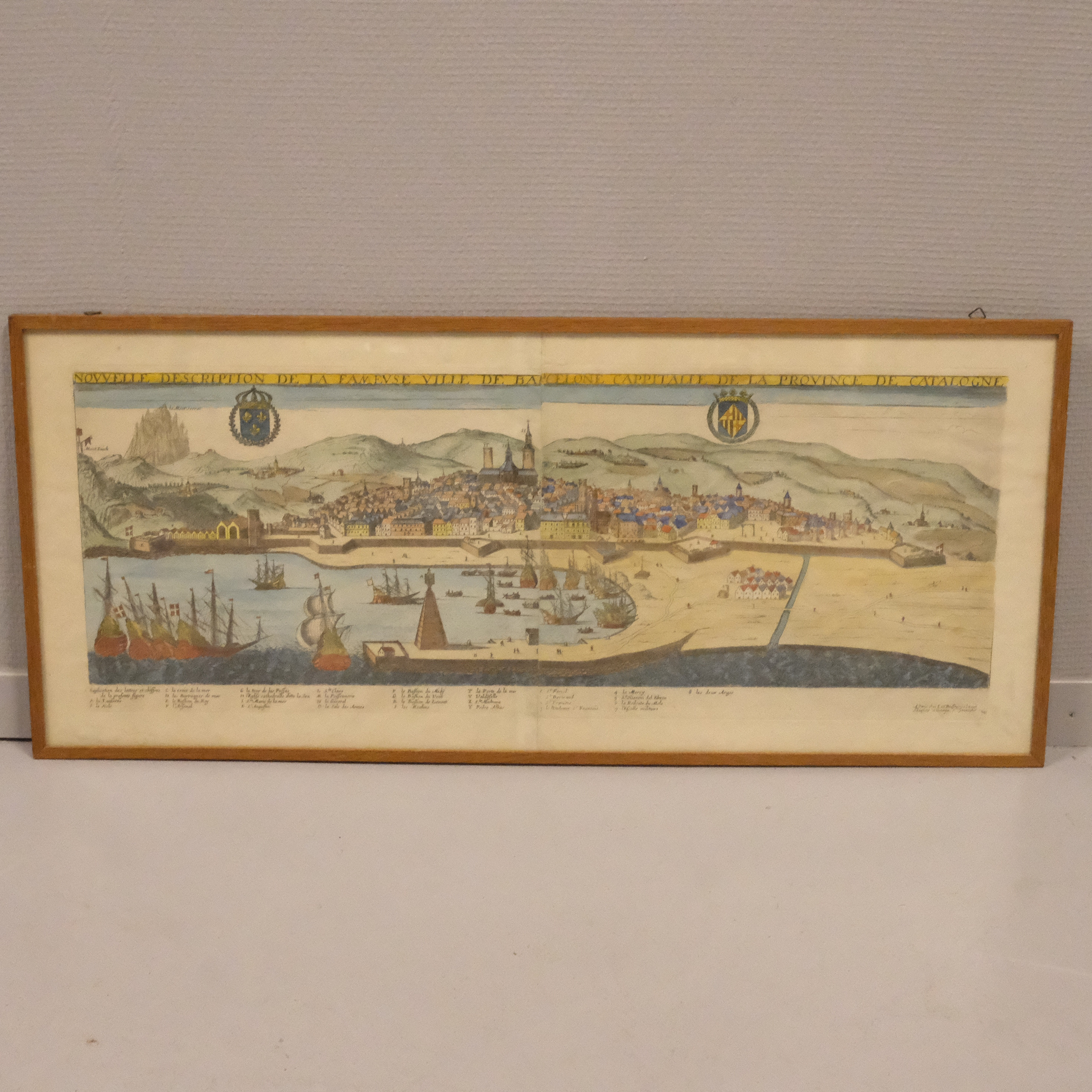 JEAN BOISSOU. KARTA ÖVER BARCELONA.