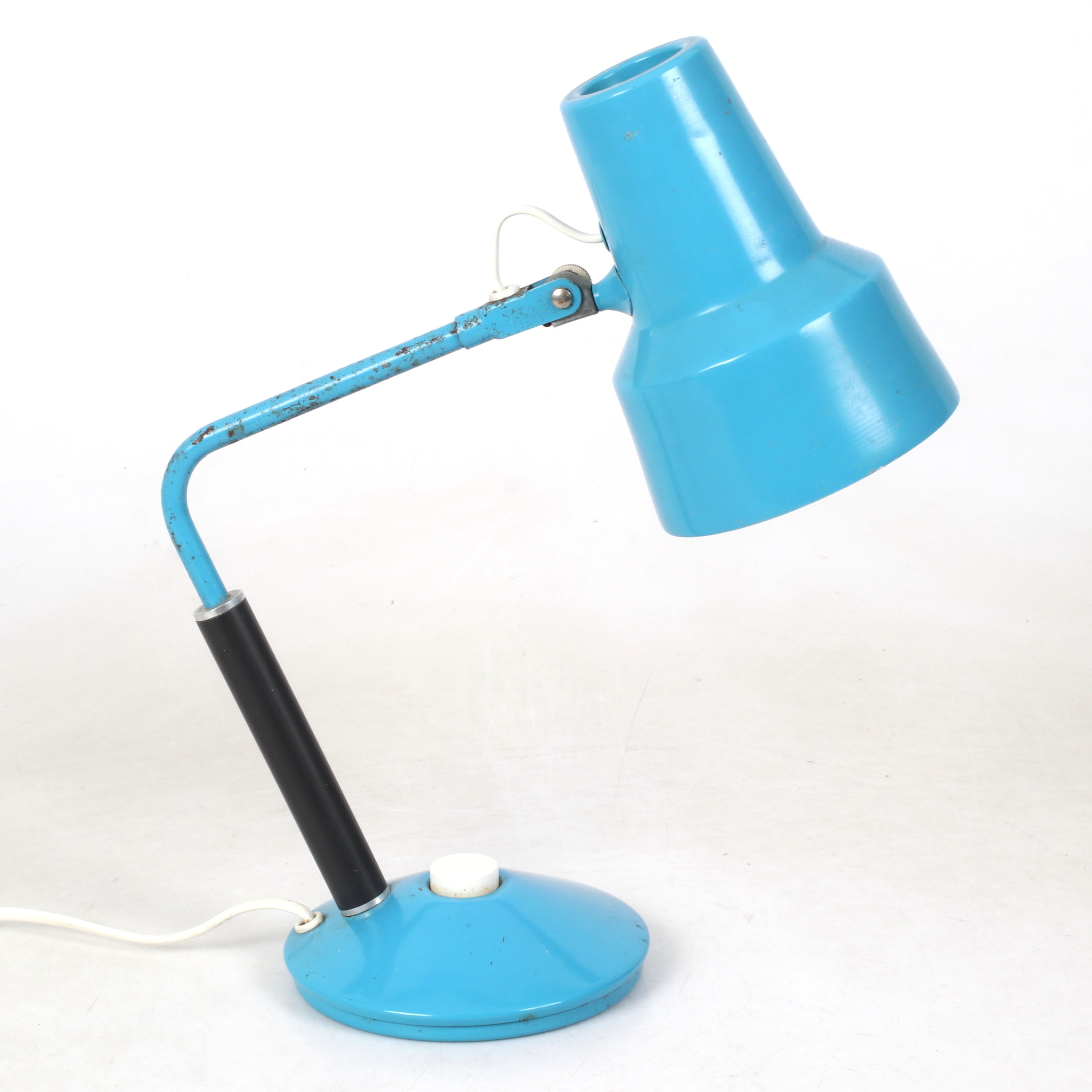 BORDSLAMPA, plåt, Märkt Jac. Jacobsen Mod L-11. 1970-tal.
