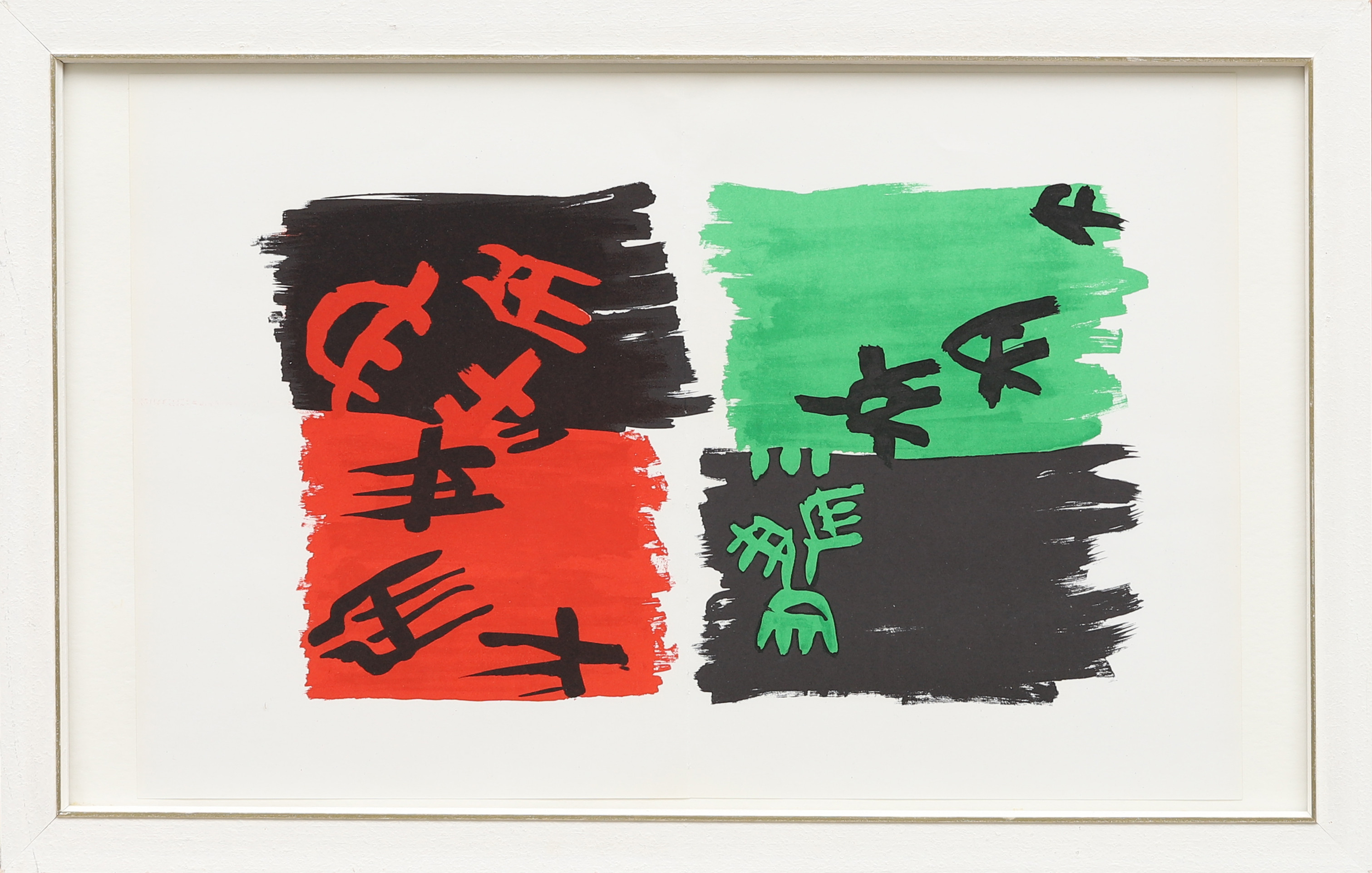 GIUSEPPE CAPOGROSSI. Färglitografi, ur XX:e sièle nr 33 1969.