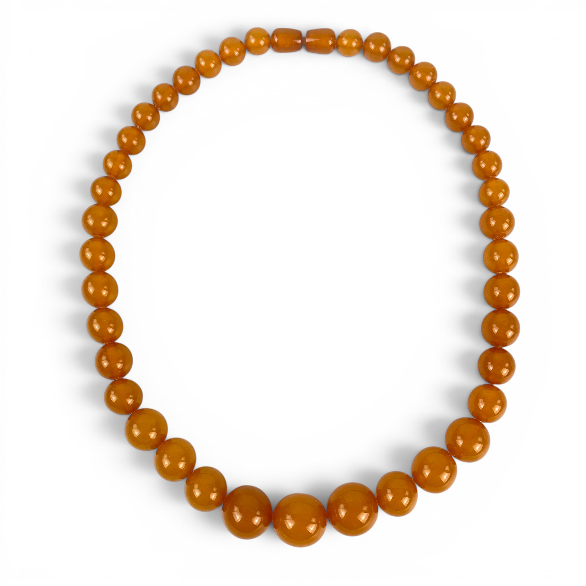 COLLIER, BÄRNSTEN, med skruvlås.
