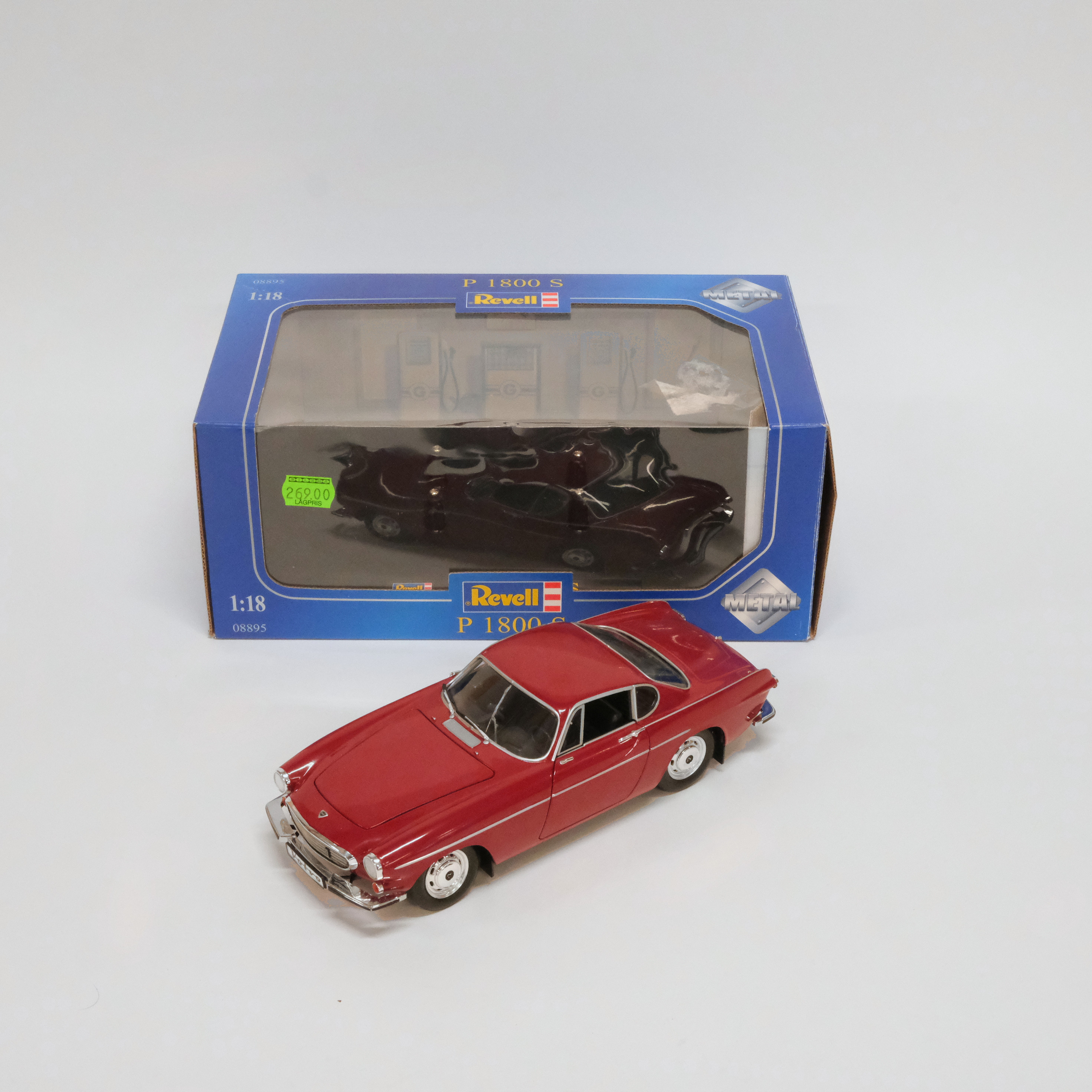REVELL. MODELLBIL. "VOLVO P1800 S". SKALA 1:18.