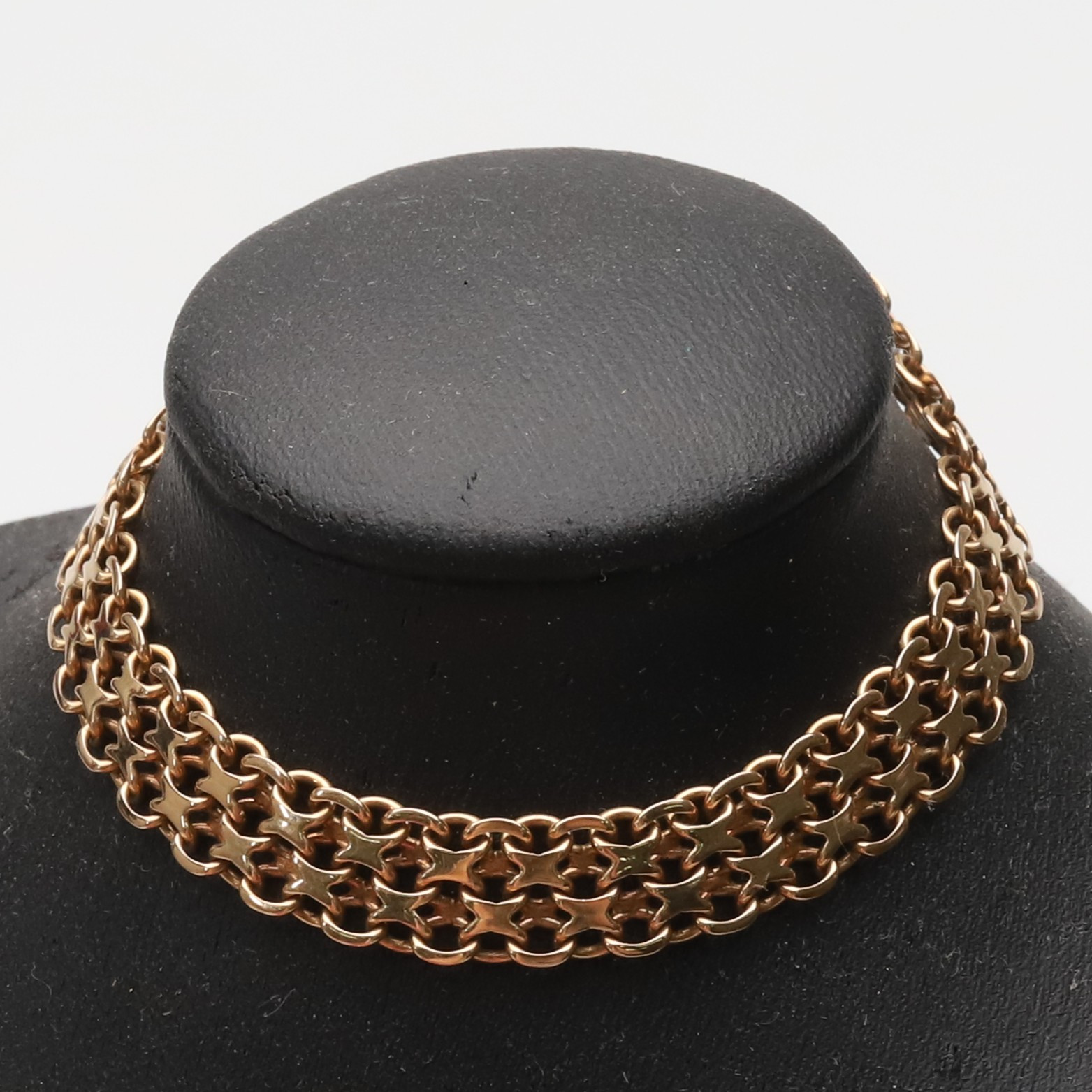 Armband, X-länk, 18K guld, 12,90 gram.