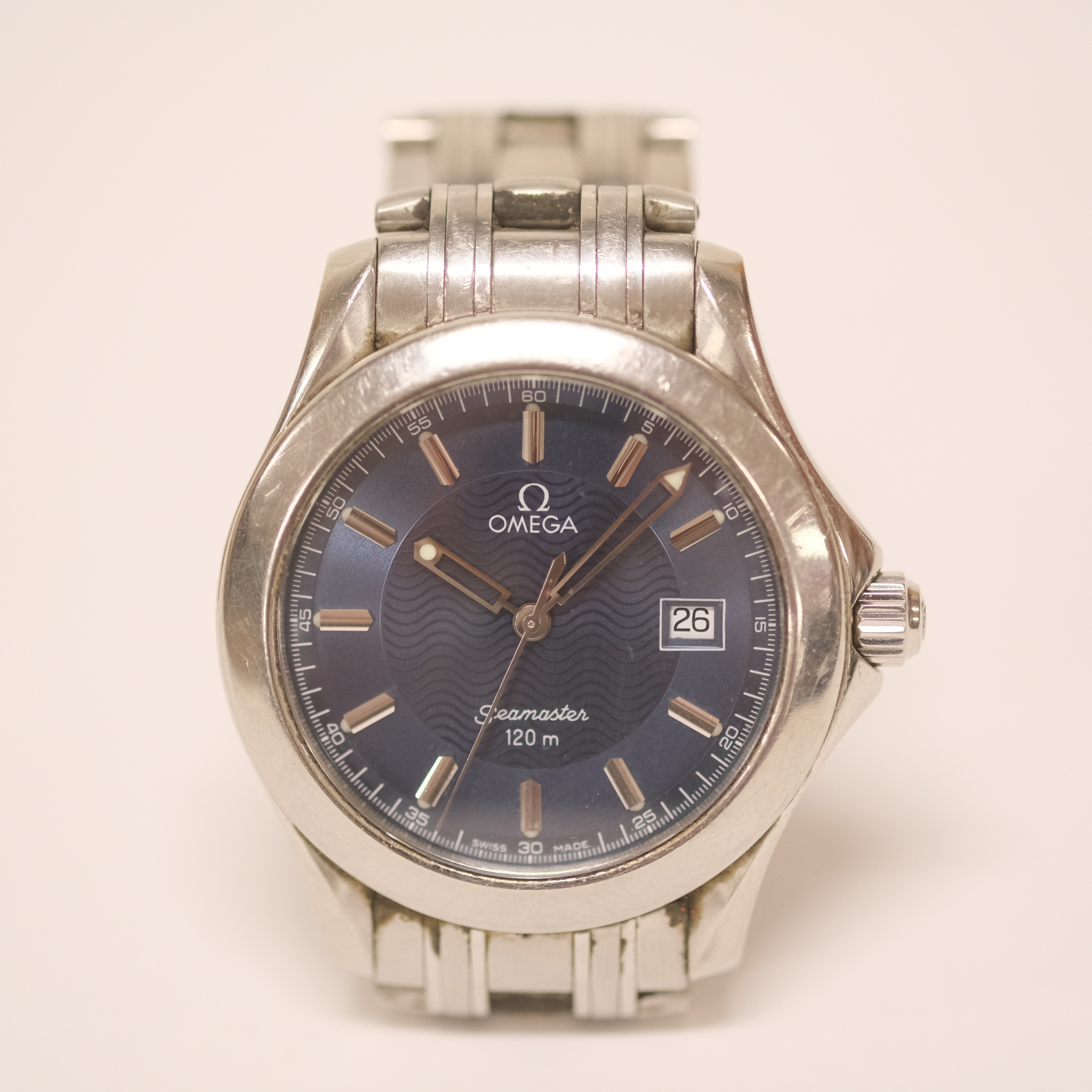 ARMBANDSUR, OMEGA, SEAMASTER 120M, 36,5MM, OMEGA LÄNK.