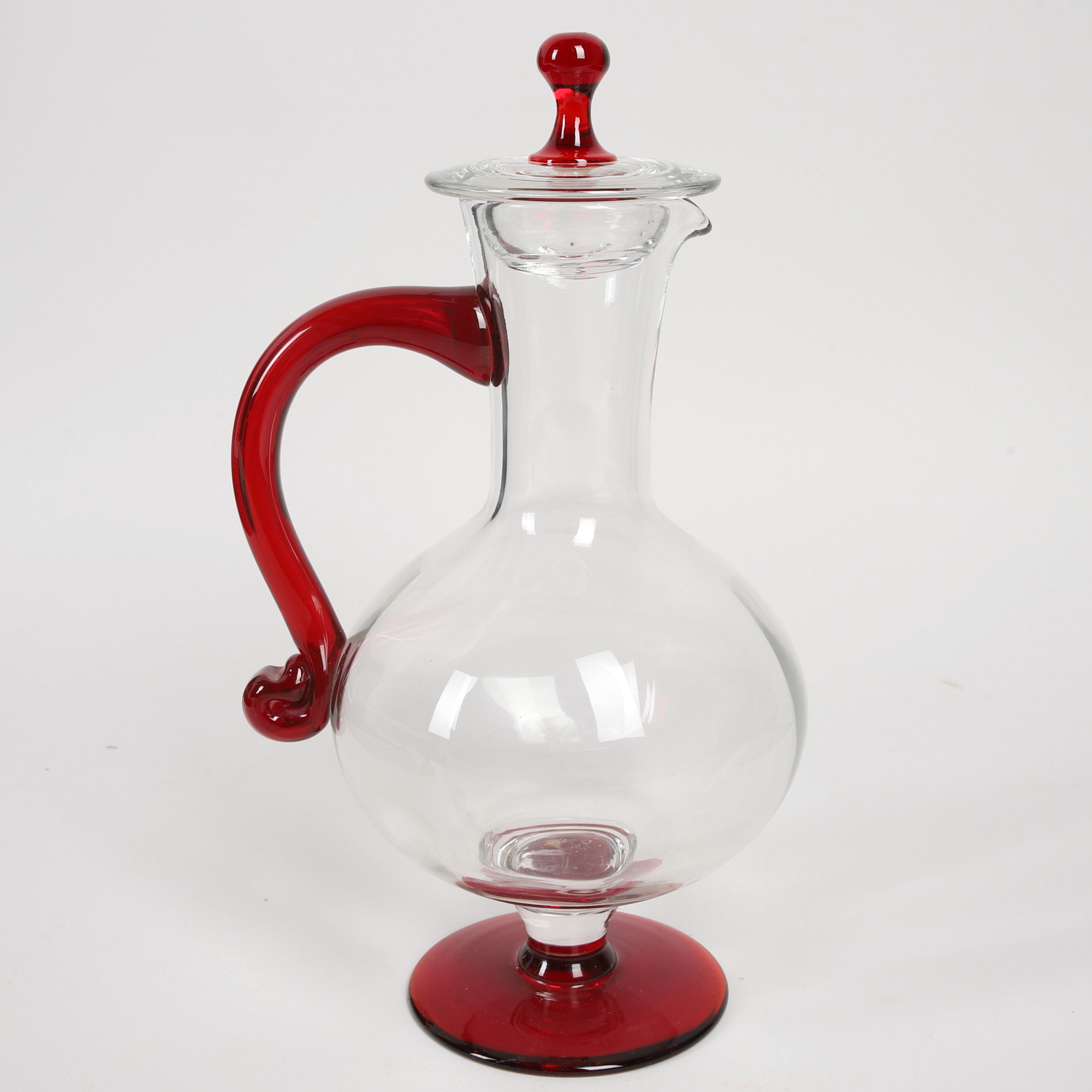WILLIAM STENBERG. Karaff, glas, Gullaskruf, Sverige, 1970-tal.
