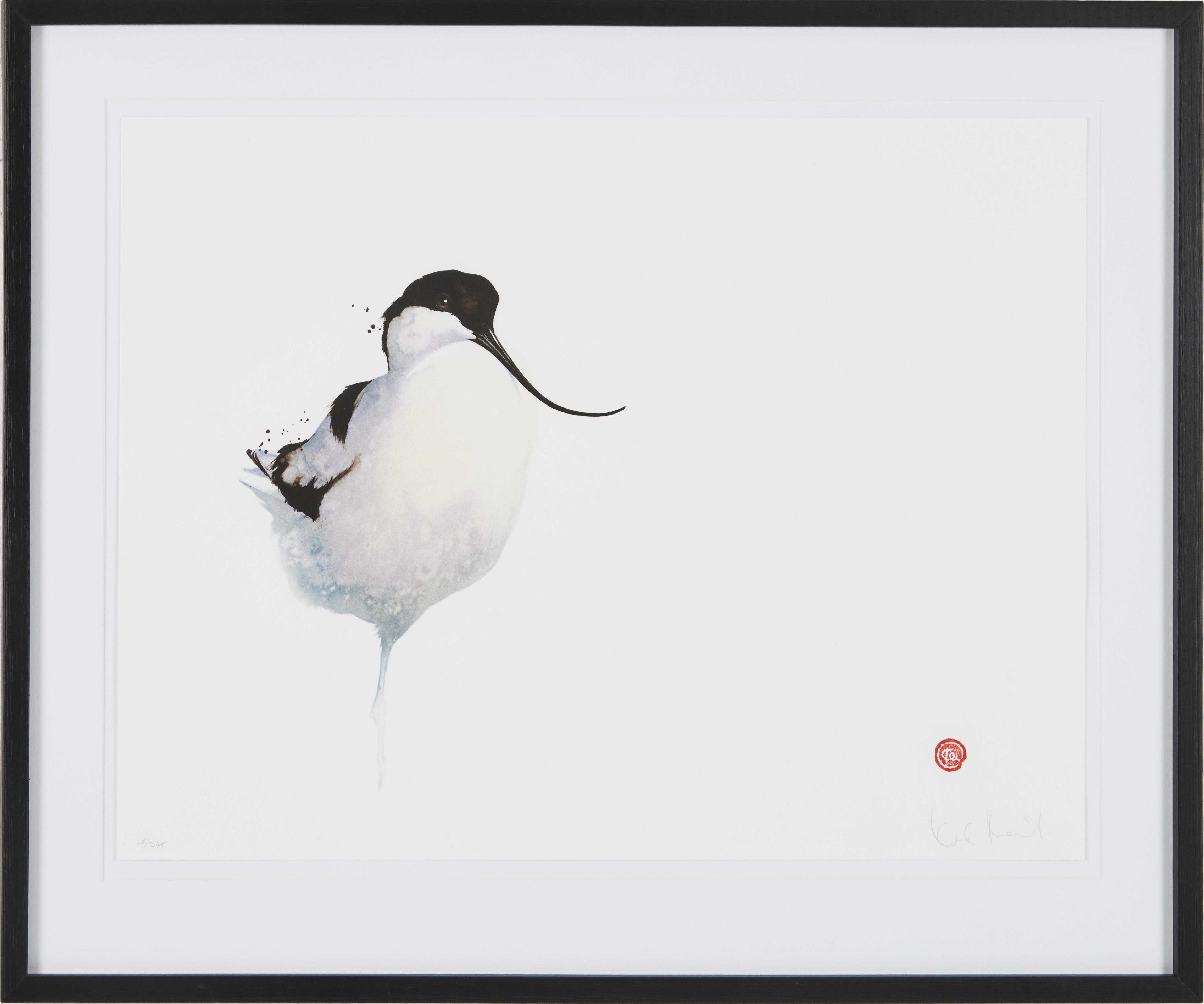 KARL MÅRTENS. "Skärfläcka", färglitografi, signerad Karl Mårtens, numrerad 38/275.