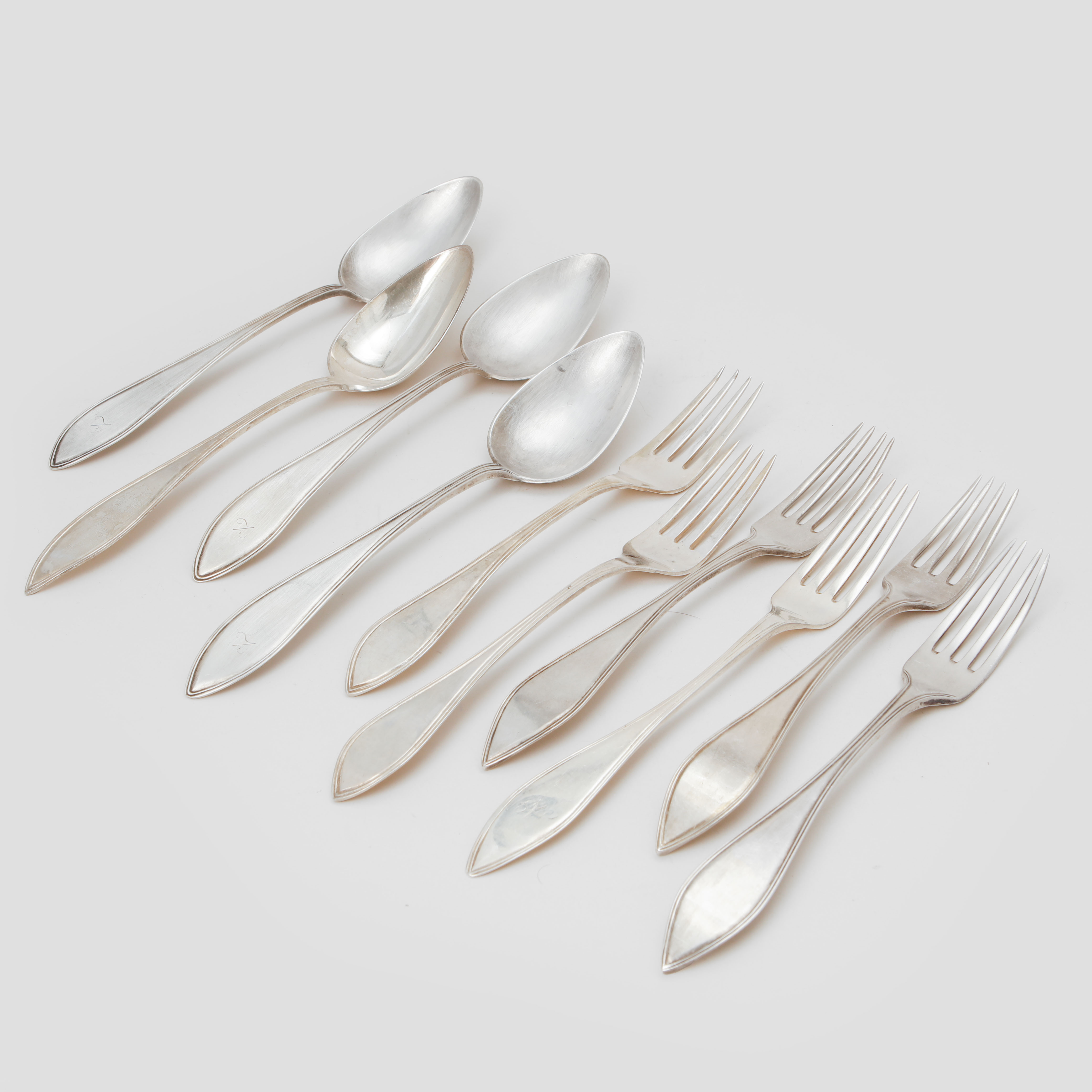 BESTICK, 10 delar, silver, vikt ca 590 gram.