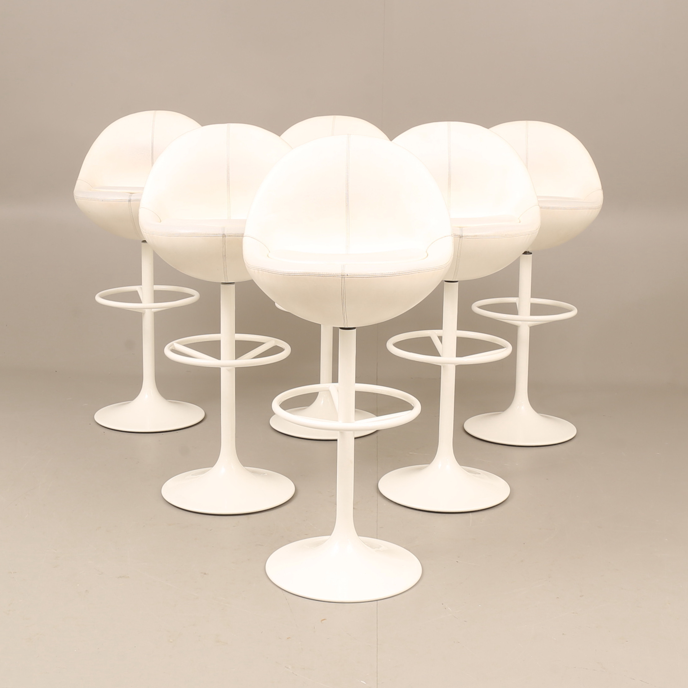 JOHANSON DESIGN. Barstolar, 6 stycken, modell "Venus 01-75".