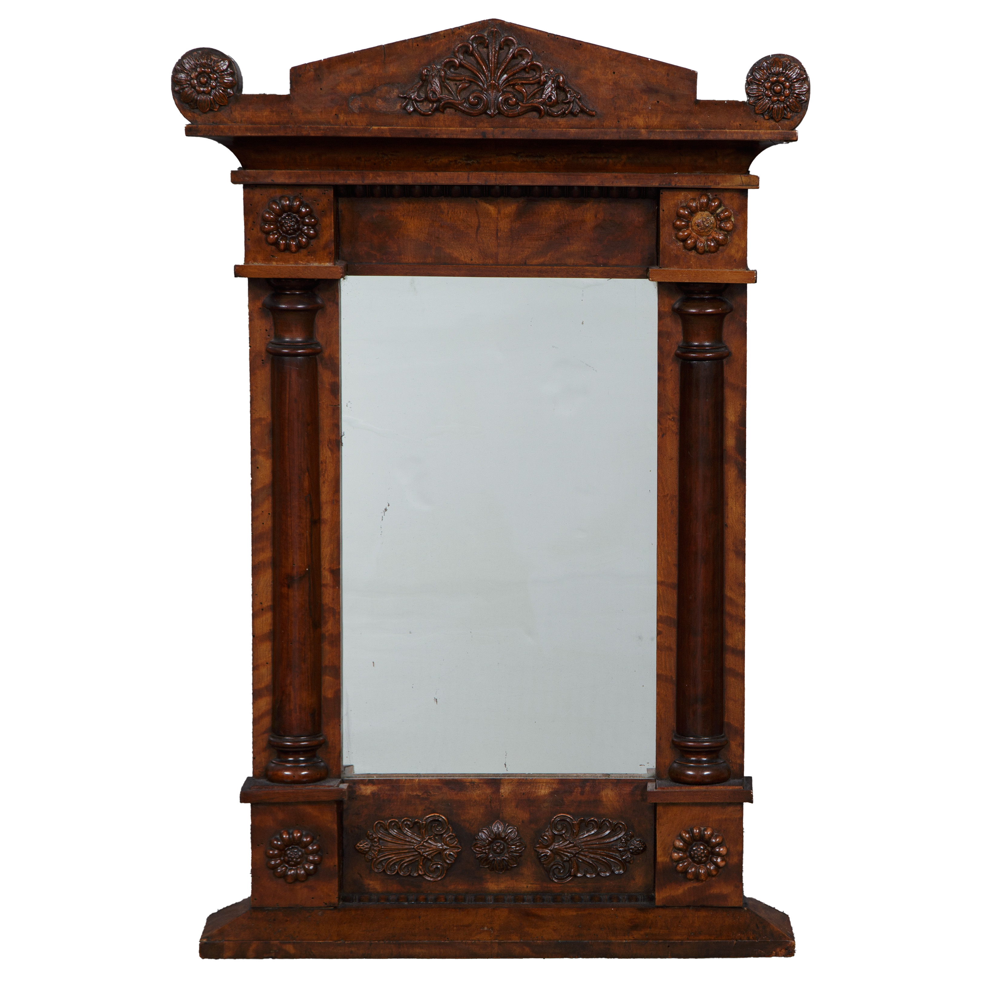 SPEGEL, SENEMPIR, MAHOGNY, CA 1850.