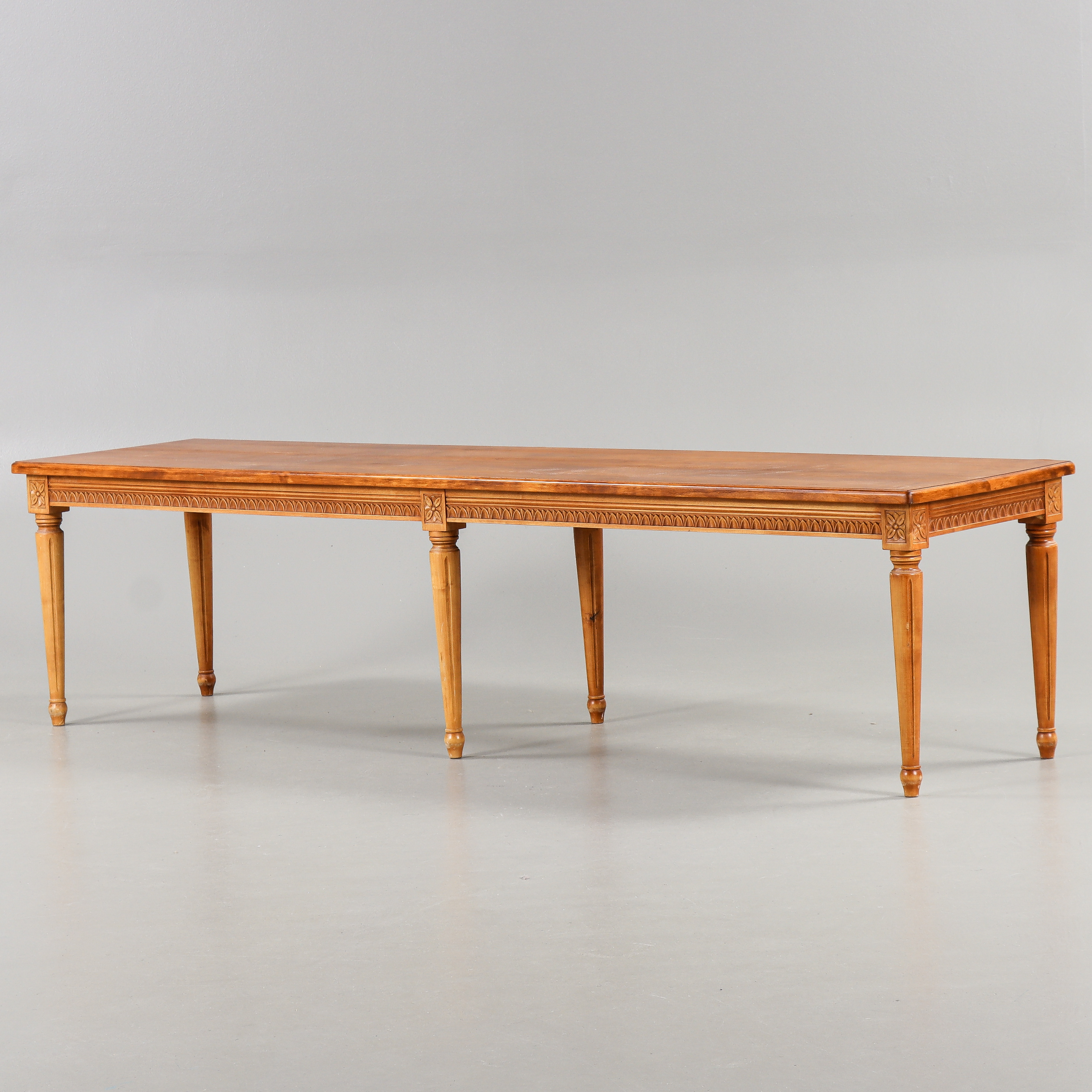 HILDING ERIKSSON. Bänk, Gustaviansk stil, björk, Taserud, Arvika, 1900-talets andra hälft.