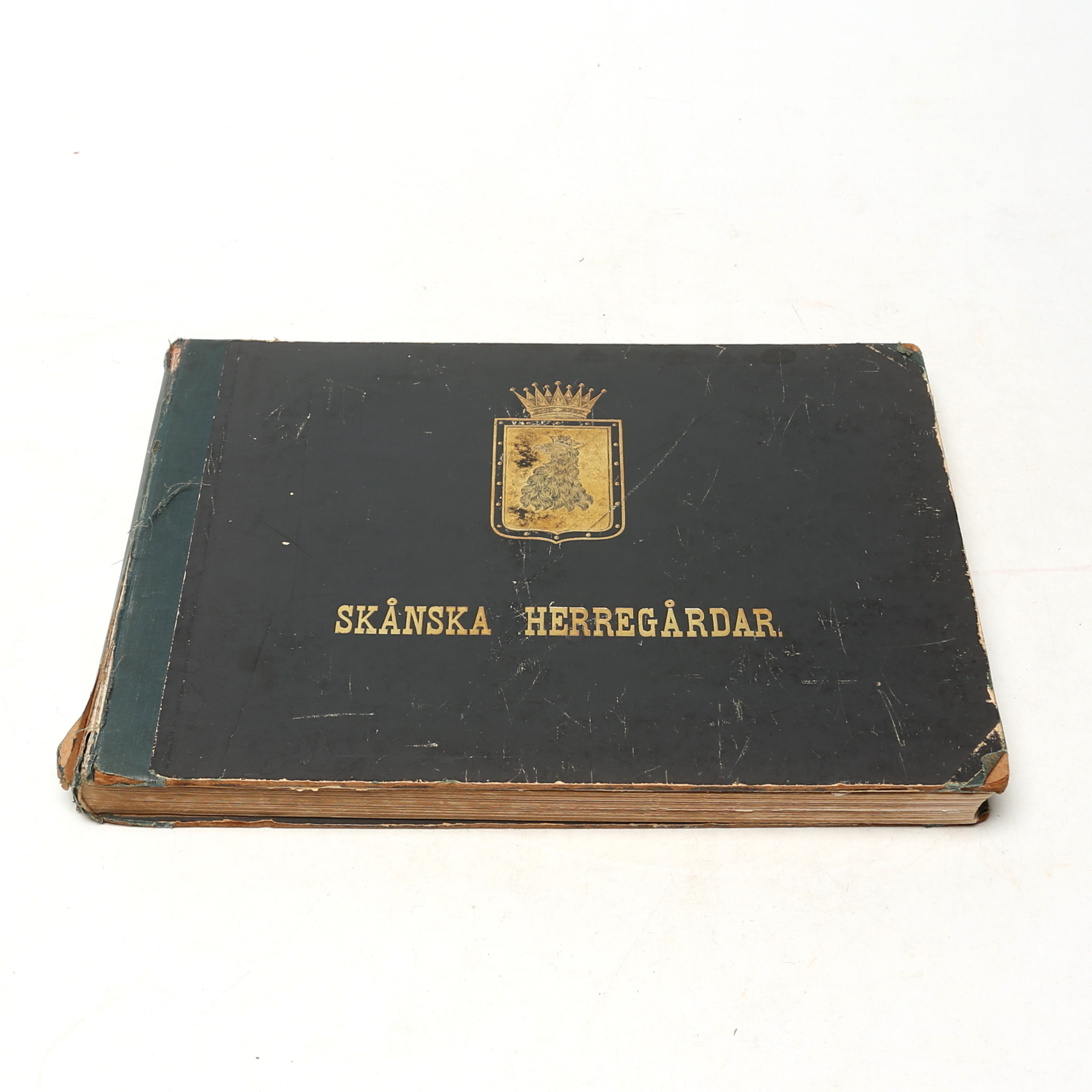 BOK "SKÅNSKA HERREGÅRDAR" rikt illustrerad, Gustaf Ljunggren/Richardt Fr, 1800-talets mitt.