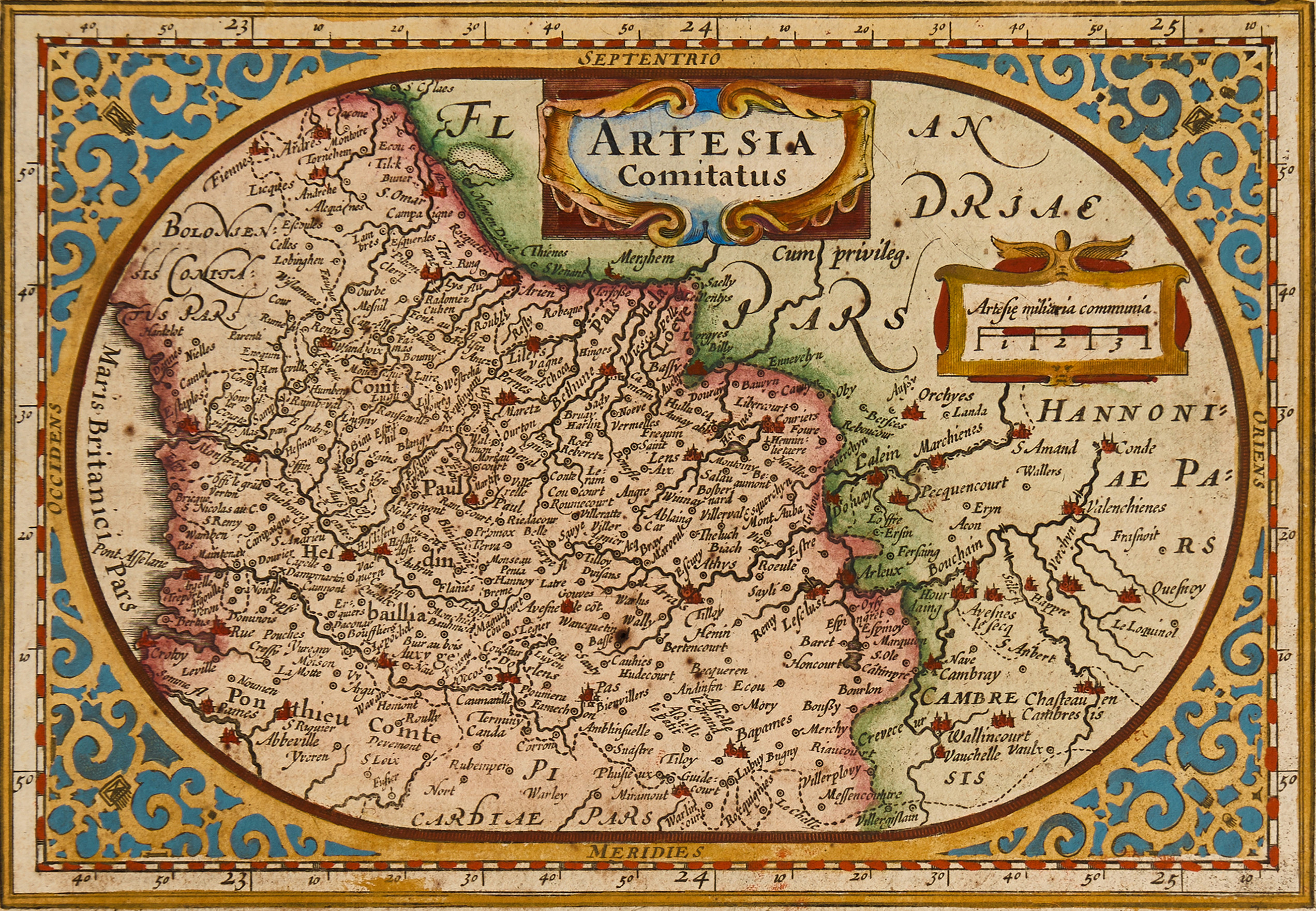 ORTELIUS, Sabaudia, 1595. JANSSONIUS, Guniea; Taurica Chersonesus; Provincia; Artesia, ca 1628-1651.