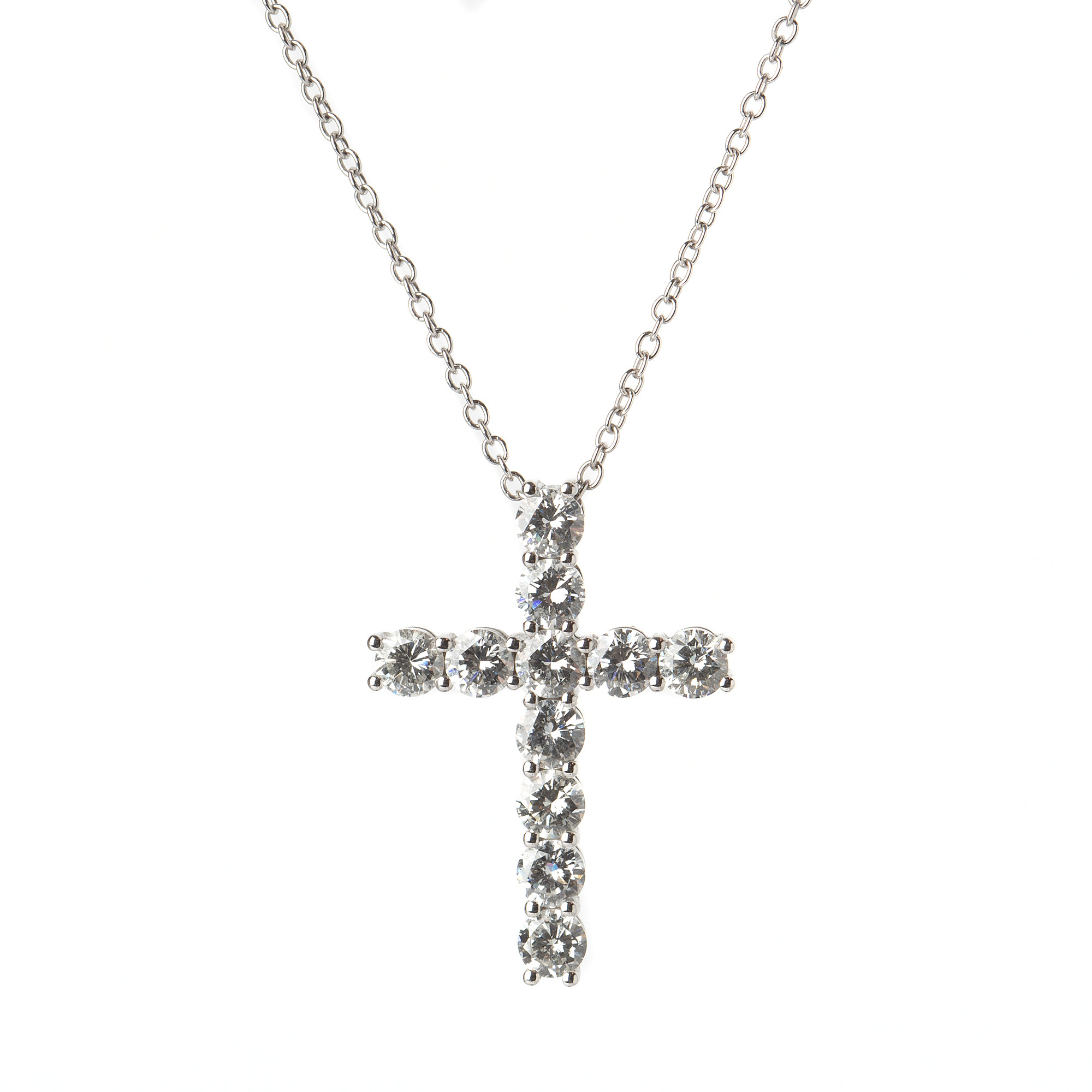 HÄNGE, 18K vitguld med briljantslipade diamanter, totalt ca 2,75 ct.