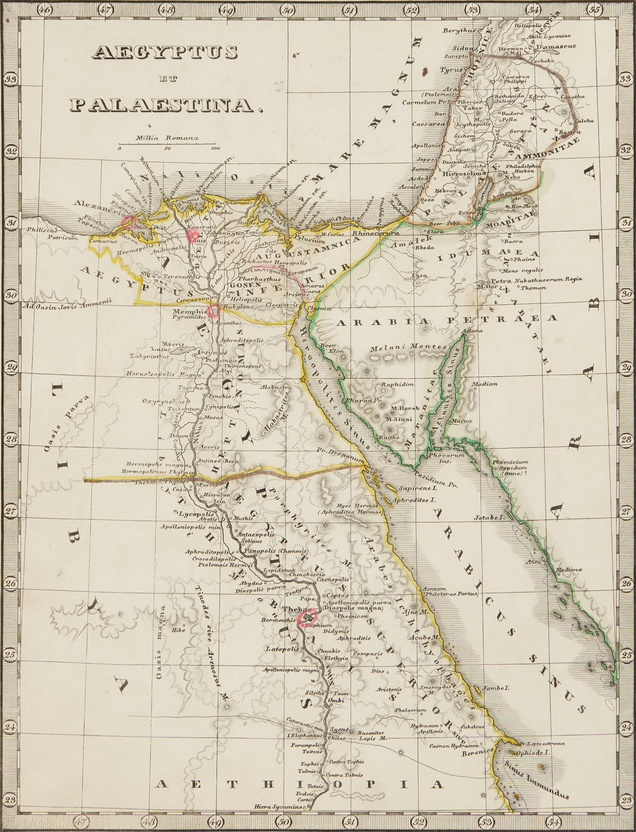 KARTOR/HISTORISKA KARTOR (13), Europa, Asien, Ryssland. Norra Afrika, Arabiska halvön, Indien, 1812-1856.